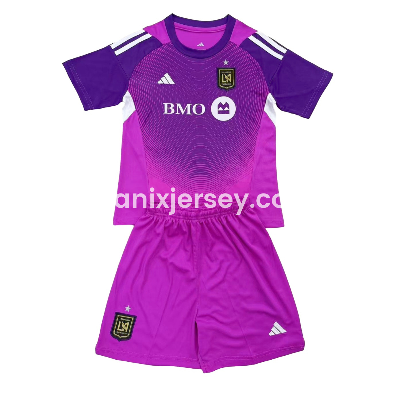 Los Angeles FC 2025 Purple Goalkeeper Kids Kit - ReplicasJersey