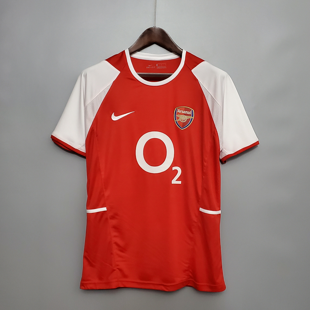 Arsenal Retro 02-04 Home Stadium Jersey - ReplicasJersey