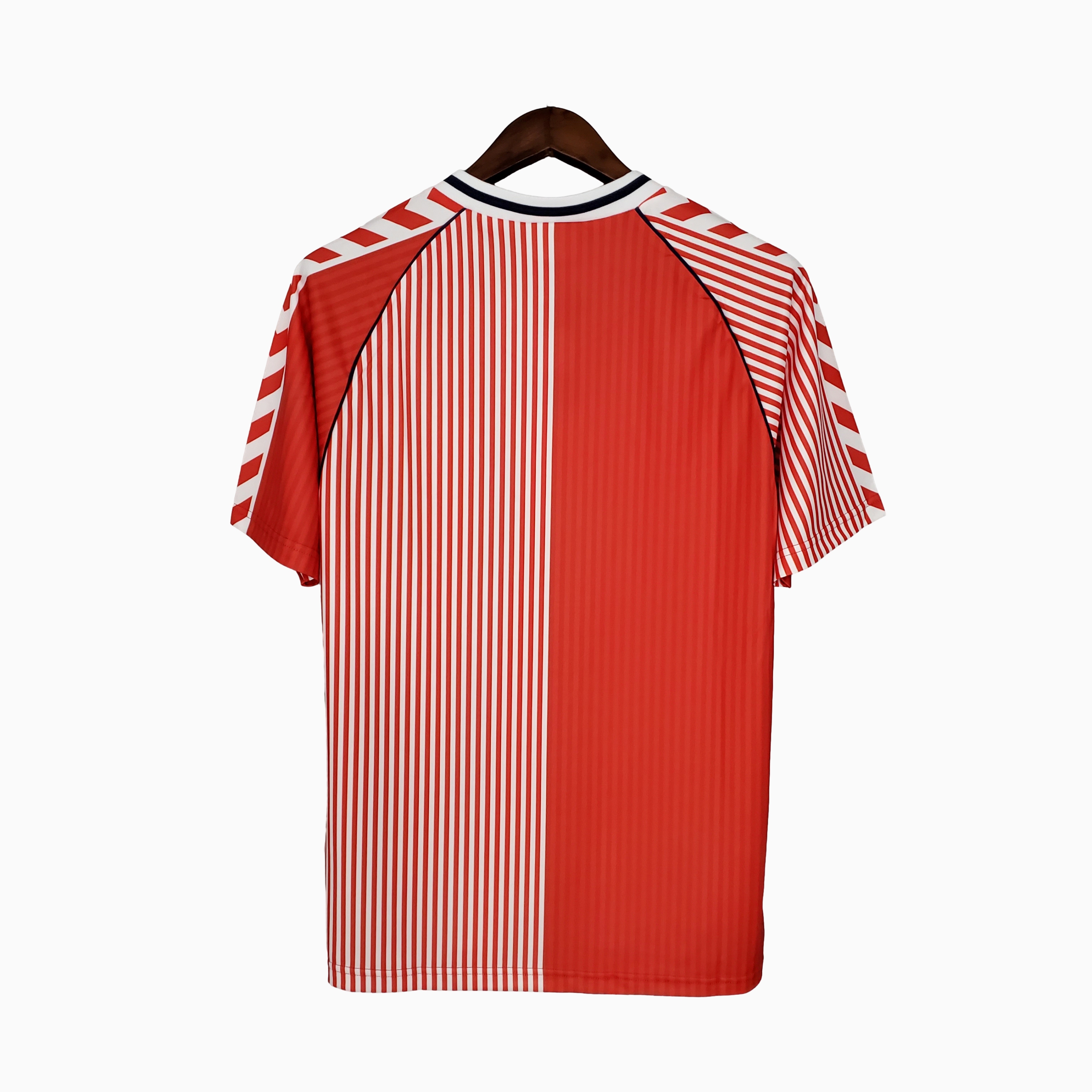 Retro Denmark 1986 Home Stadium Jersey - ReplicasJersey