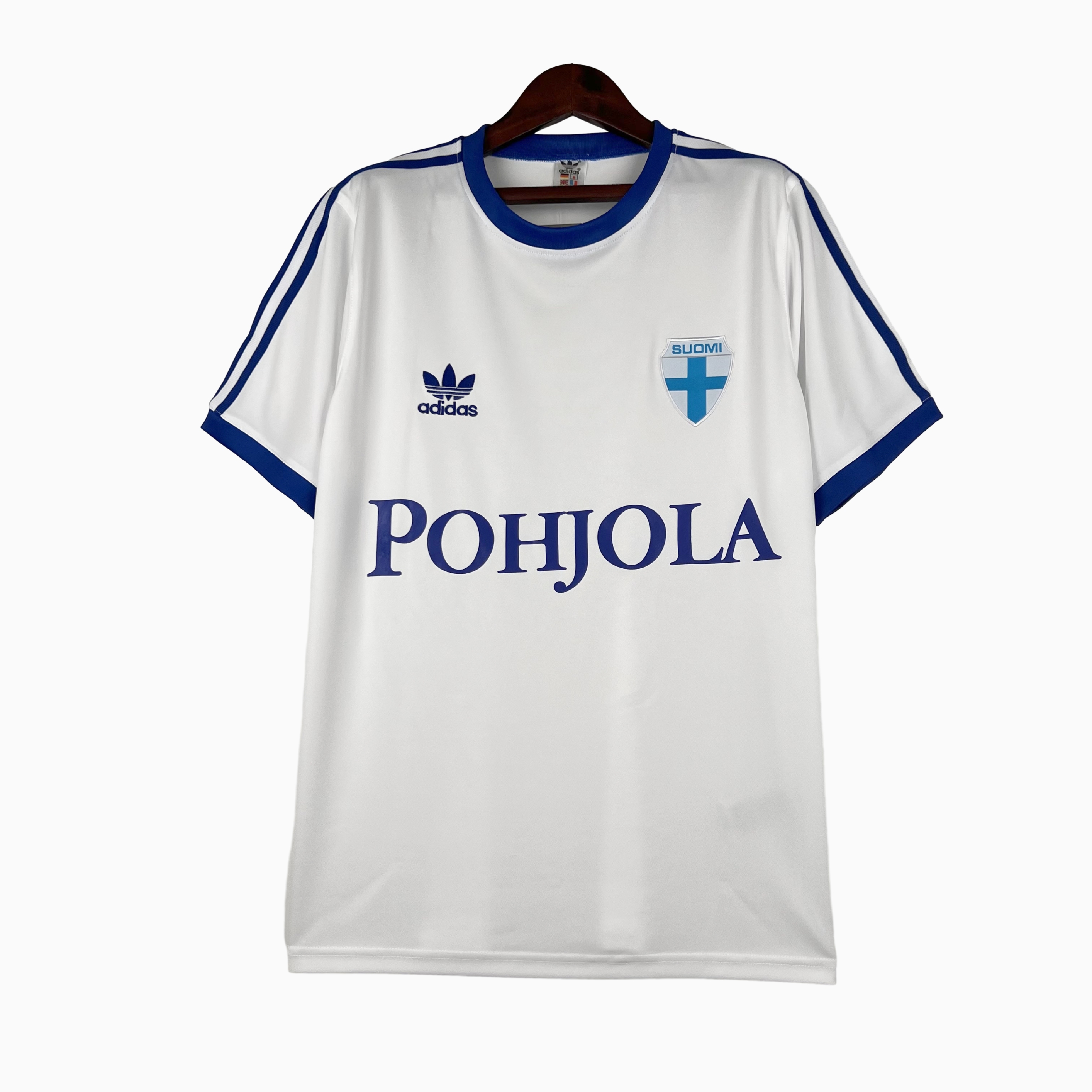 Retro Finland 1982 Home Stadium Jersey - ReplicasJersey