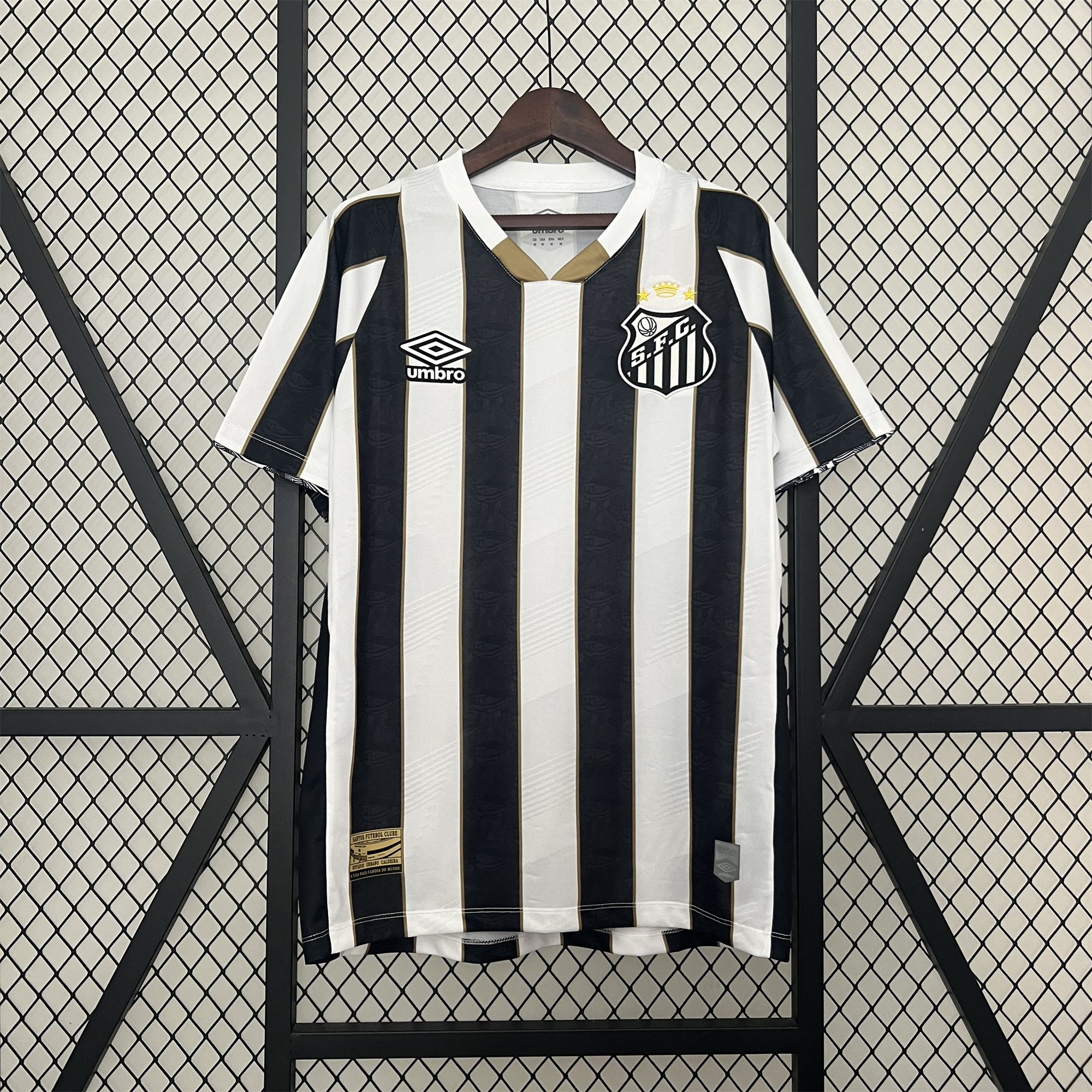 Santos 24-25 Away Unsponsored Jersey - Fans Version - ReplicasJersey
