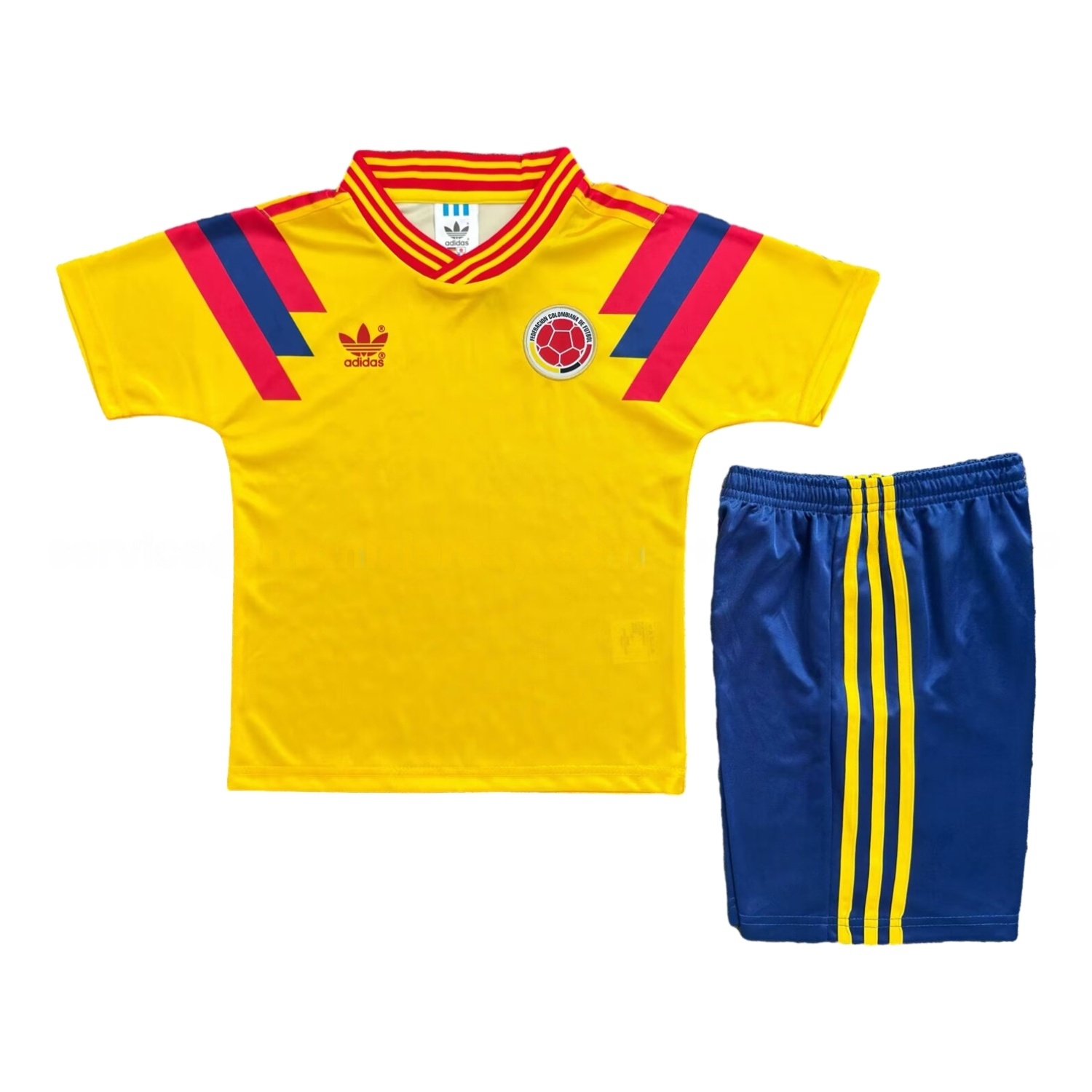 Retro Colombia 1990 Home Kids Kit - ReplicasJersey