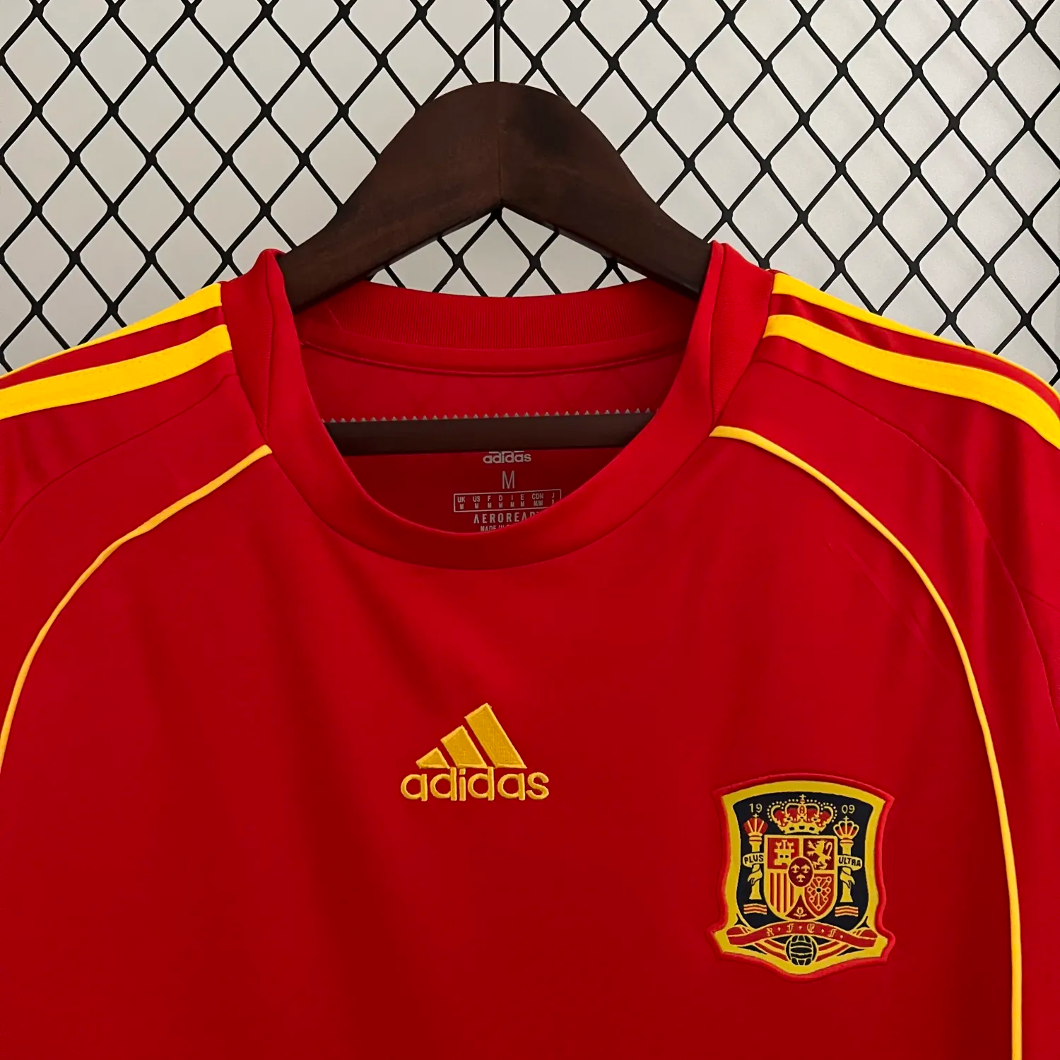 Retro Spain 2008 Home Stadium Jersey - ReplicasJersey