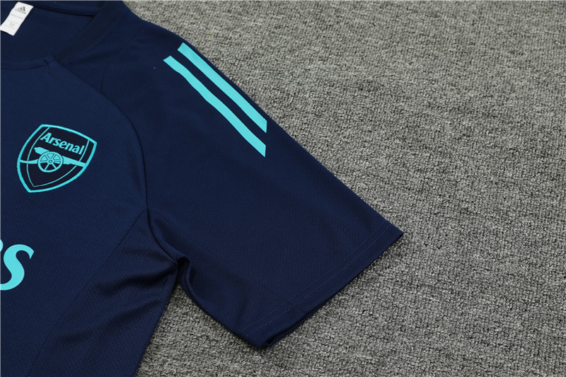 Arsenal 24-25 Short-Sleeve Training Kids Kit - Deep Blue - ReplicasJersey