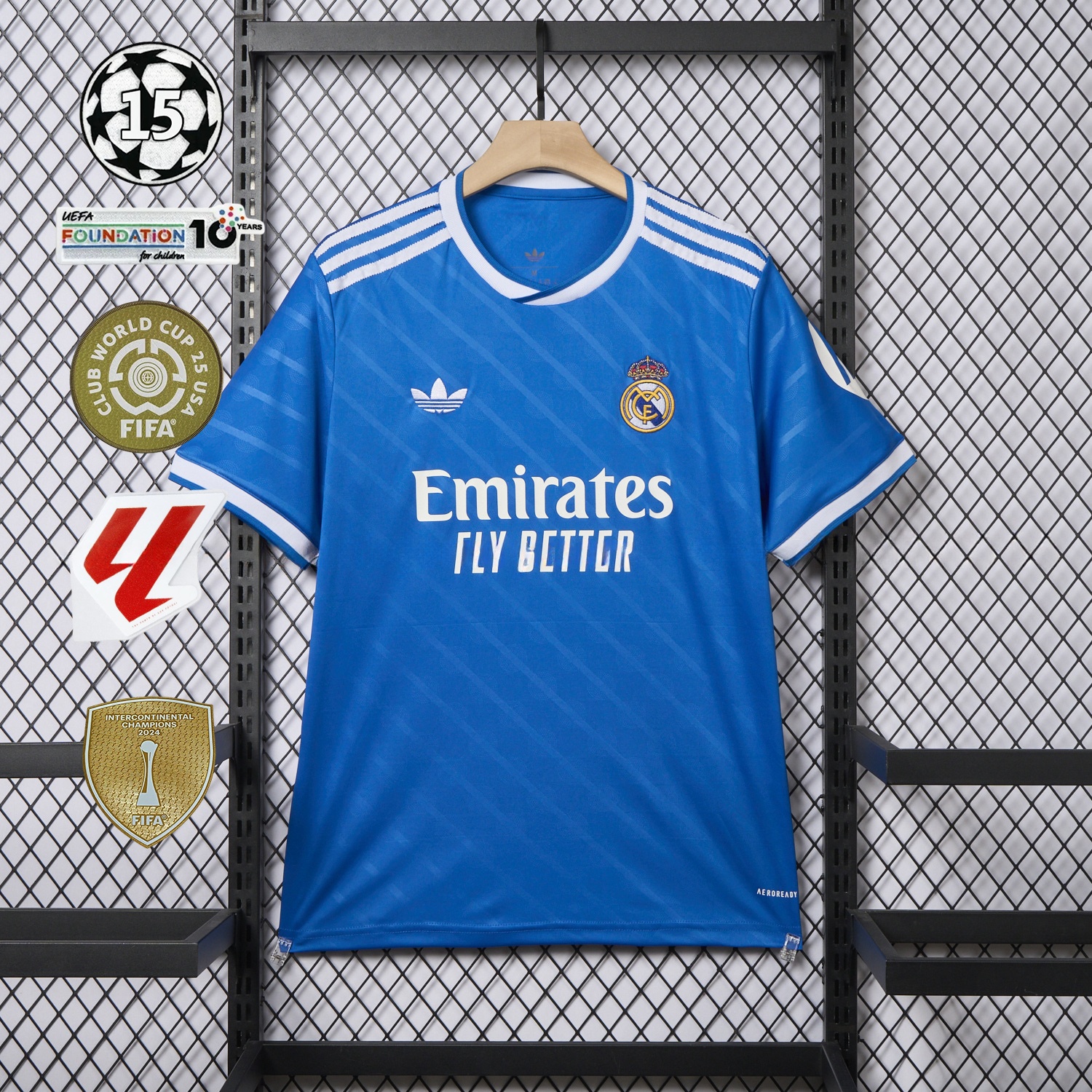 Real Madrid 25-26 Third Blue Jersey - Fans Version - ReplicasJersey