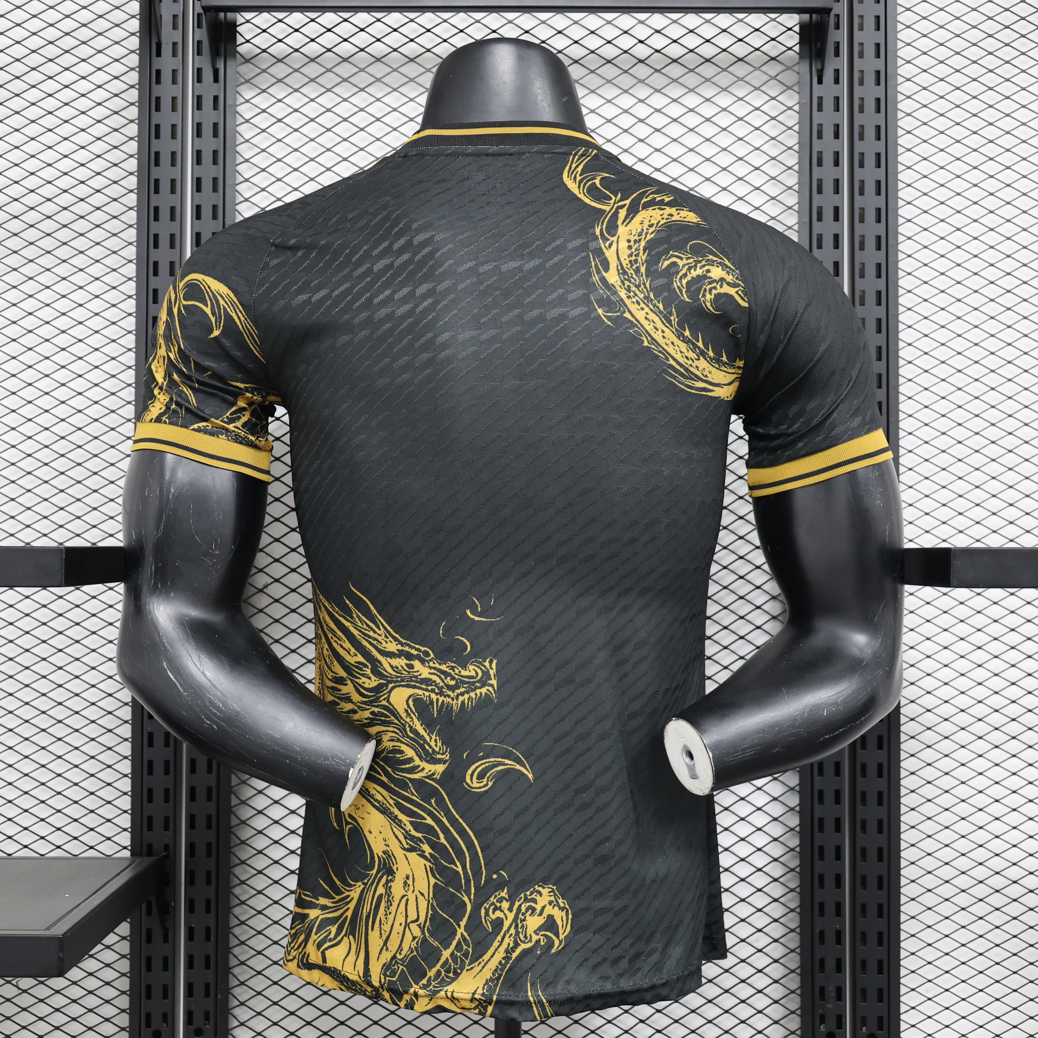 Real Madrid 24-25 Gold Dragon Special Edition White Jersey - Player Version - ReplicasJersey