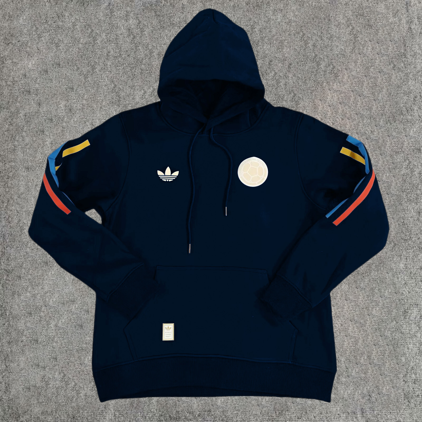 Colombia 2024 100th Anniversary Hooded - Deep Blue - ReplicasJersey
