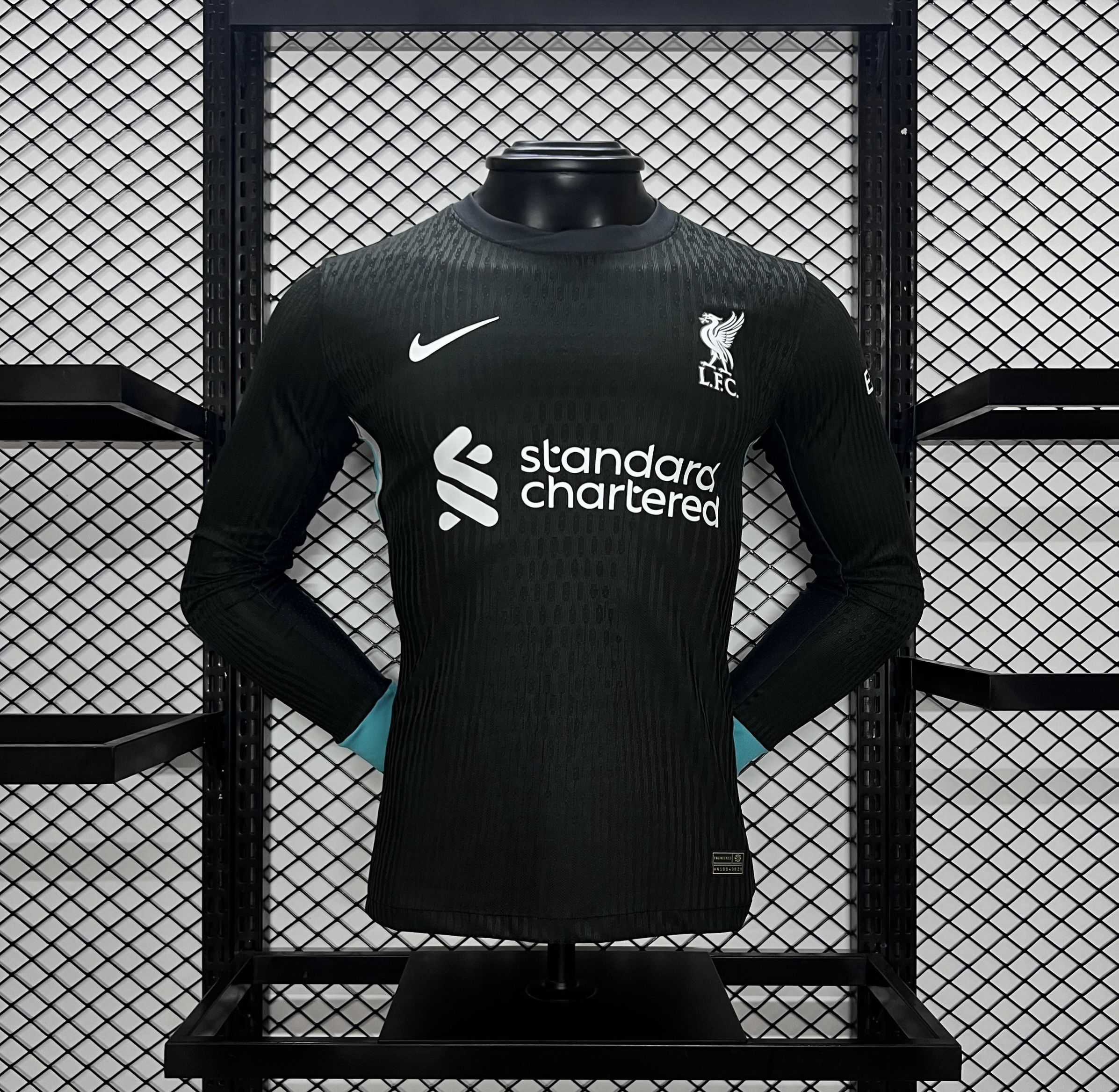 Liver.pool 24-25 Away Long Sleeve Jersey - Player Version - ReplicasJersey