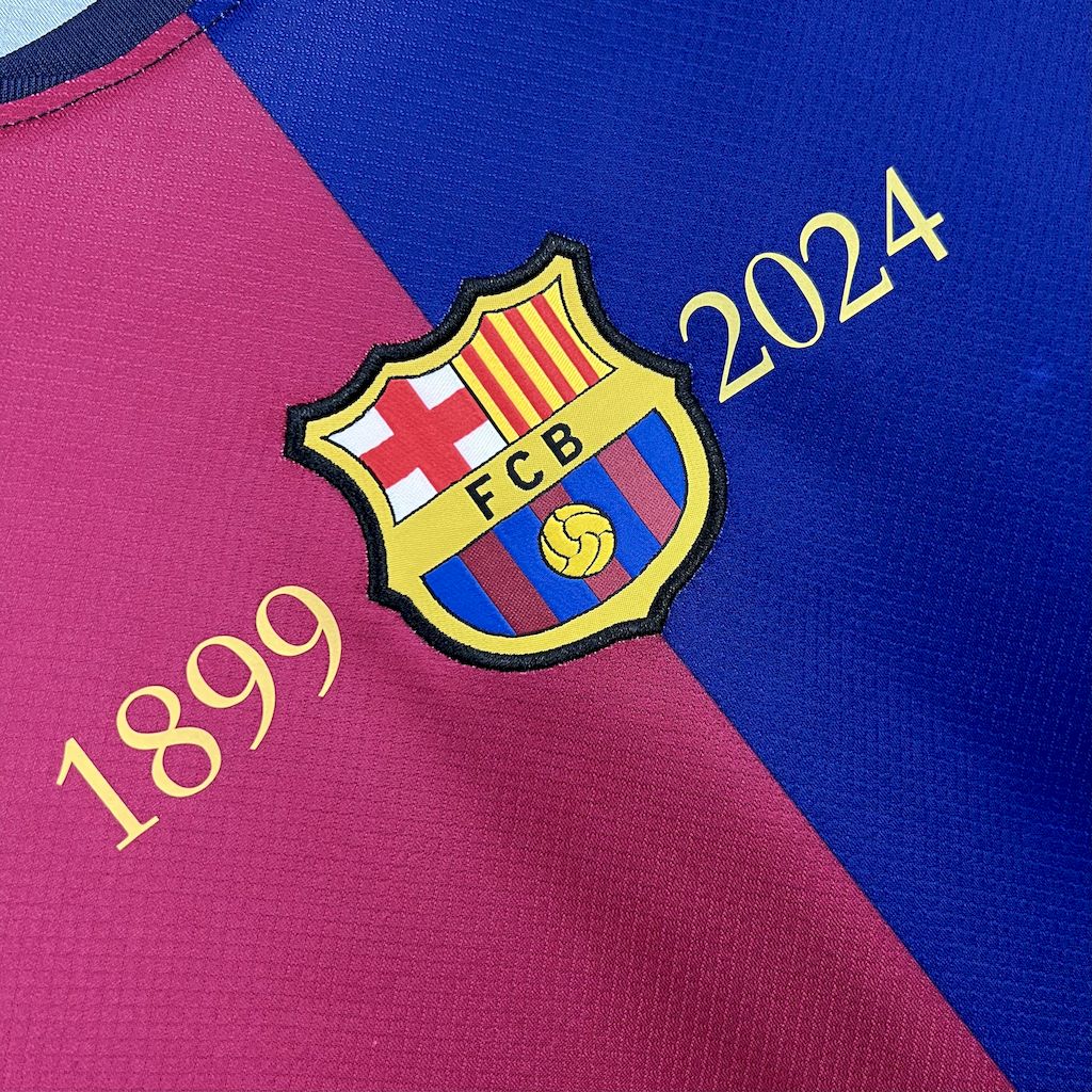 B.A.R.S.A 24-25 Home Unsponsored 125th Anniversary Jersey - Fans Version - ReplicasJersey