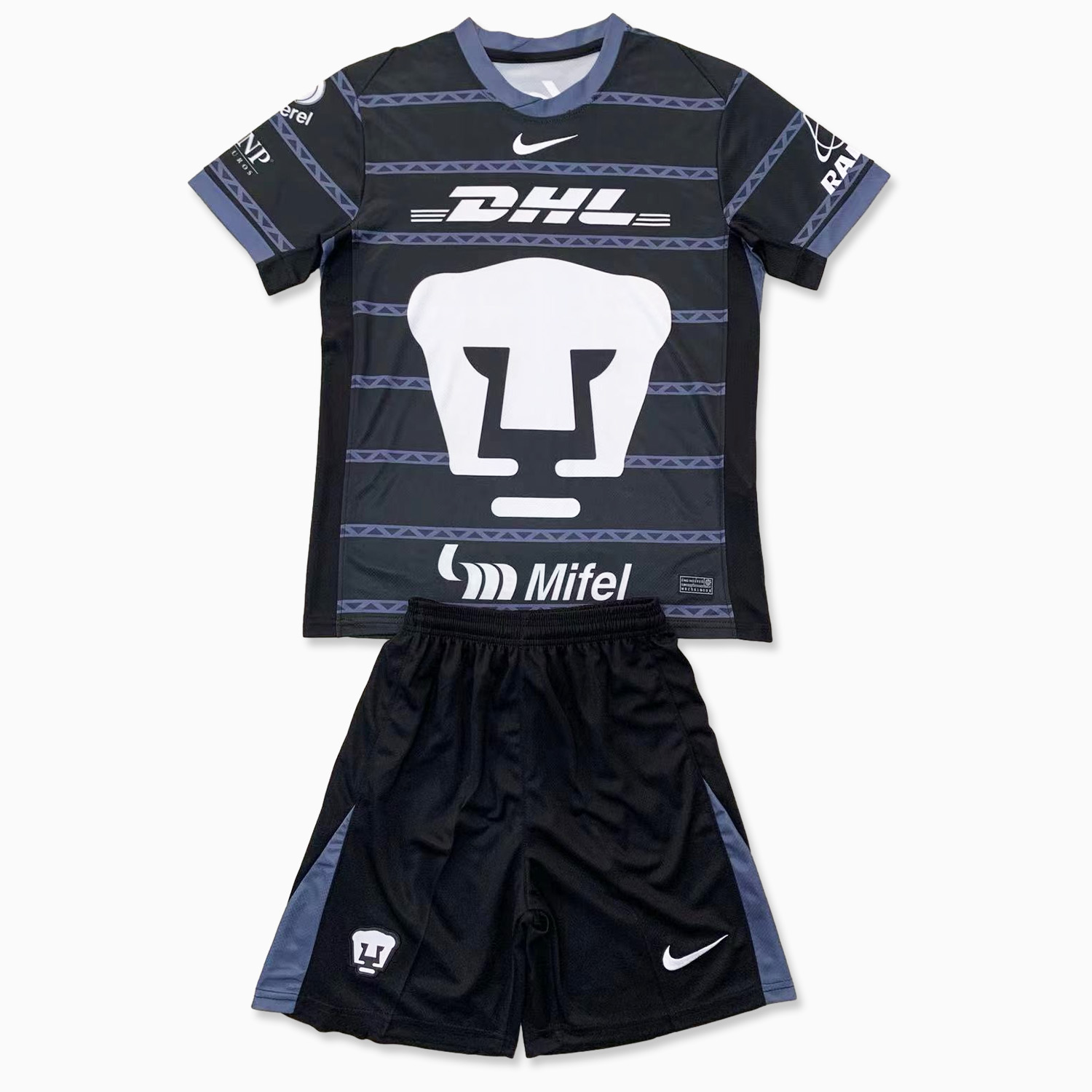 Pumas UNAM 24-25 Black Goalkeeper Kids Kit - ReplicasJersey