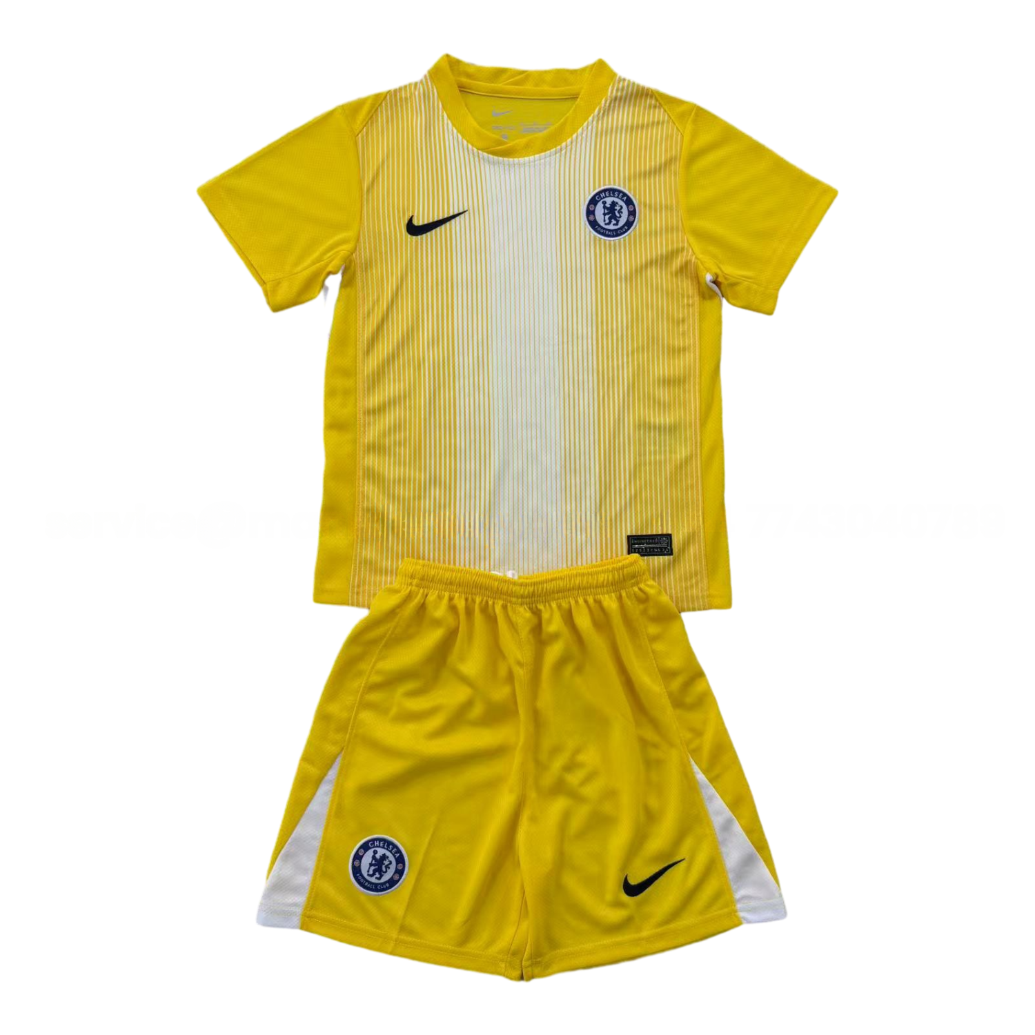 C.H.E.L.S.E.A 25-26 Yellow Goalkeeper Men's Adult Jersey Set - Fans Version - ReplicasJersey