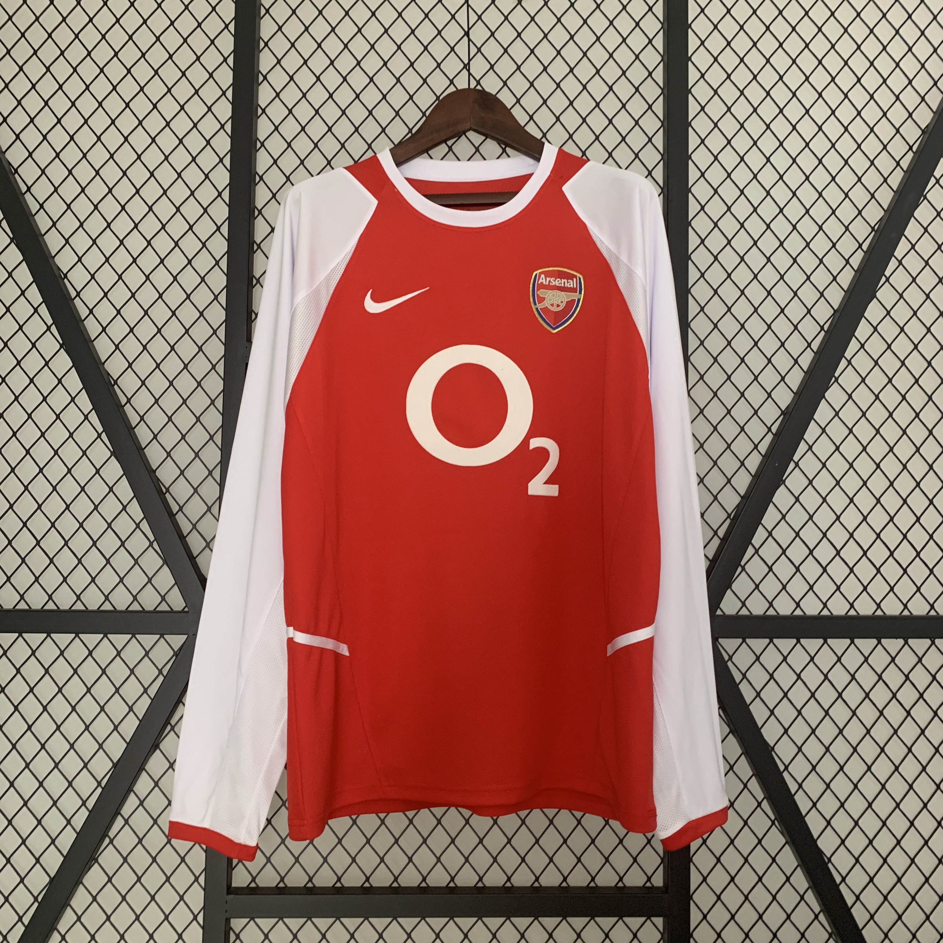Retro Arsenal 02-04 Home Stadium Long Sleeve Jersey - ReplicasJersey