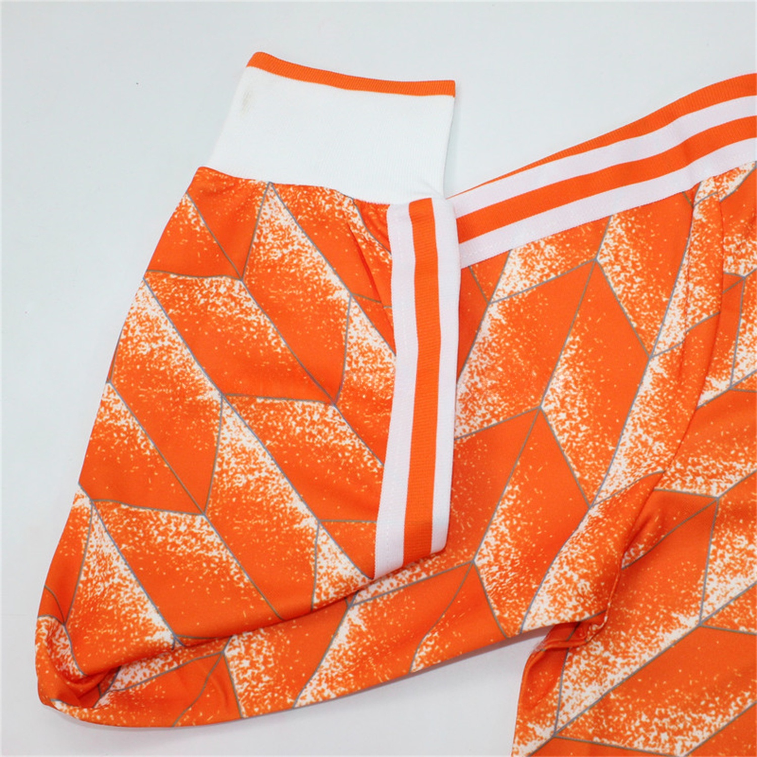 Retro Netherlands 1988 Home Long Sleeves Jersey - ReplicasJersey