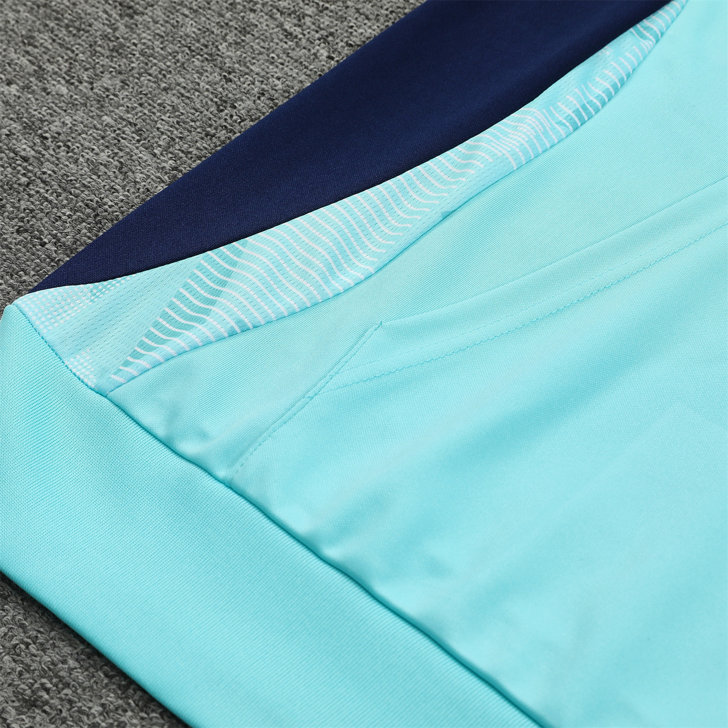 Arsenal 24-25 Training Hoodie Set - Cyan Hoodie and Deep Blue Pants - ReplicasJersey