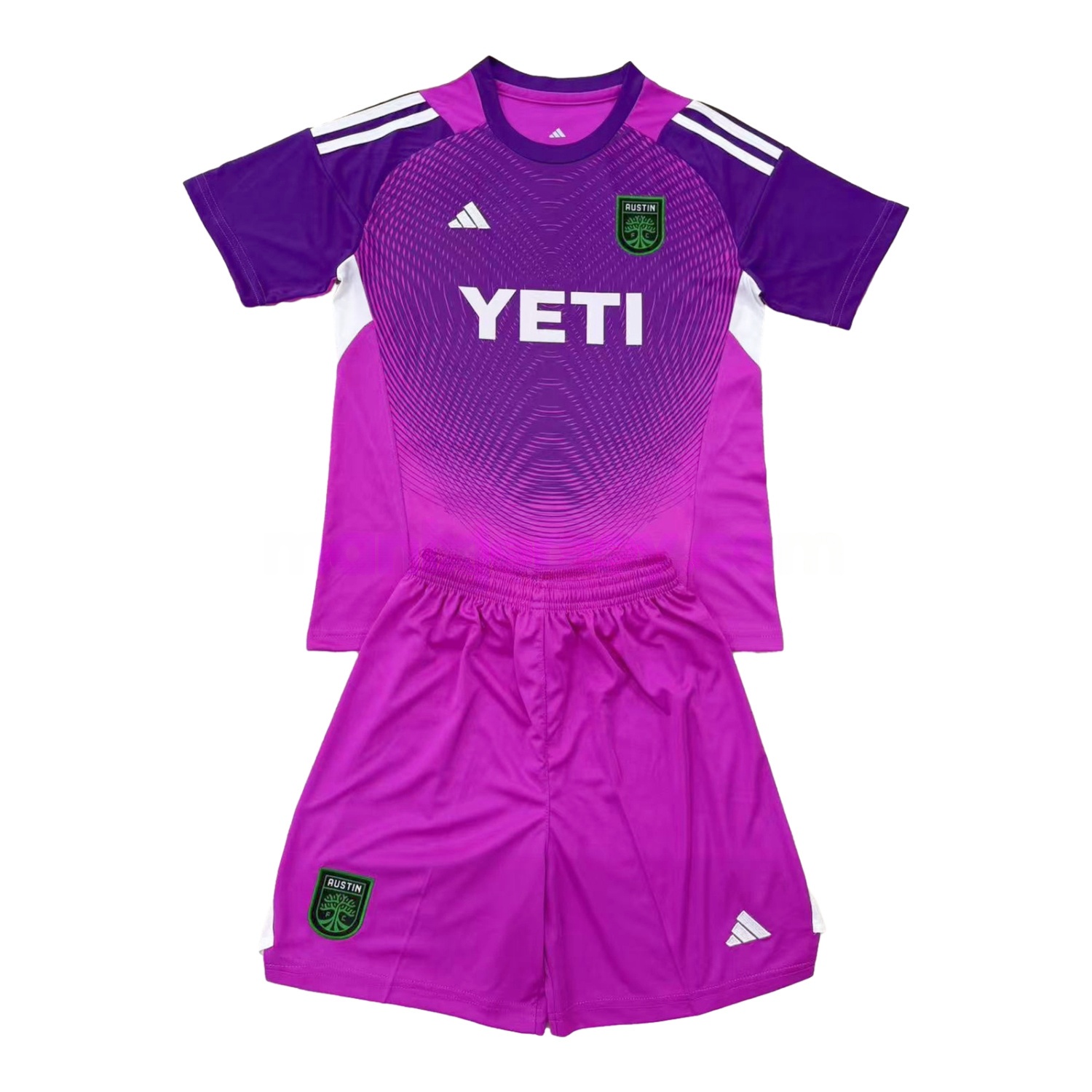 Austin 25-26 Purple Goalkeeper Kids Kit - ReplicasJersey