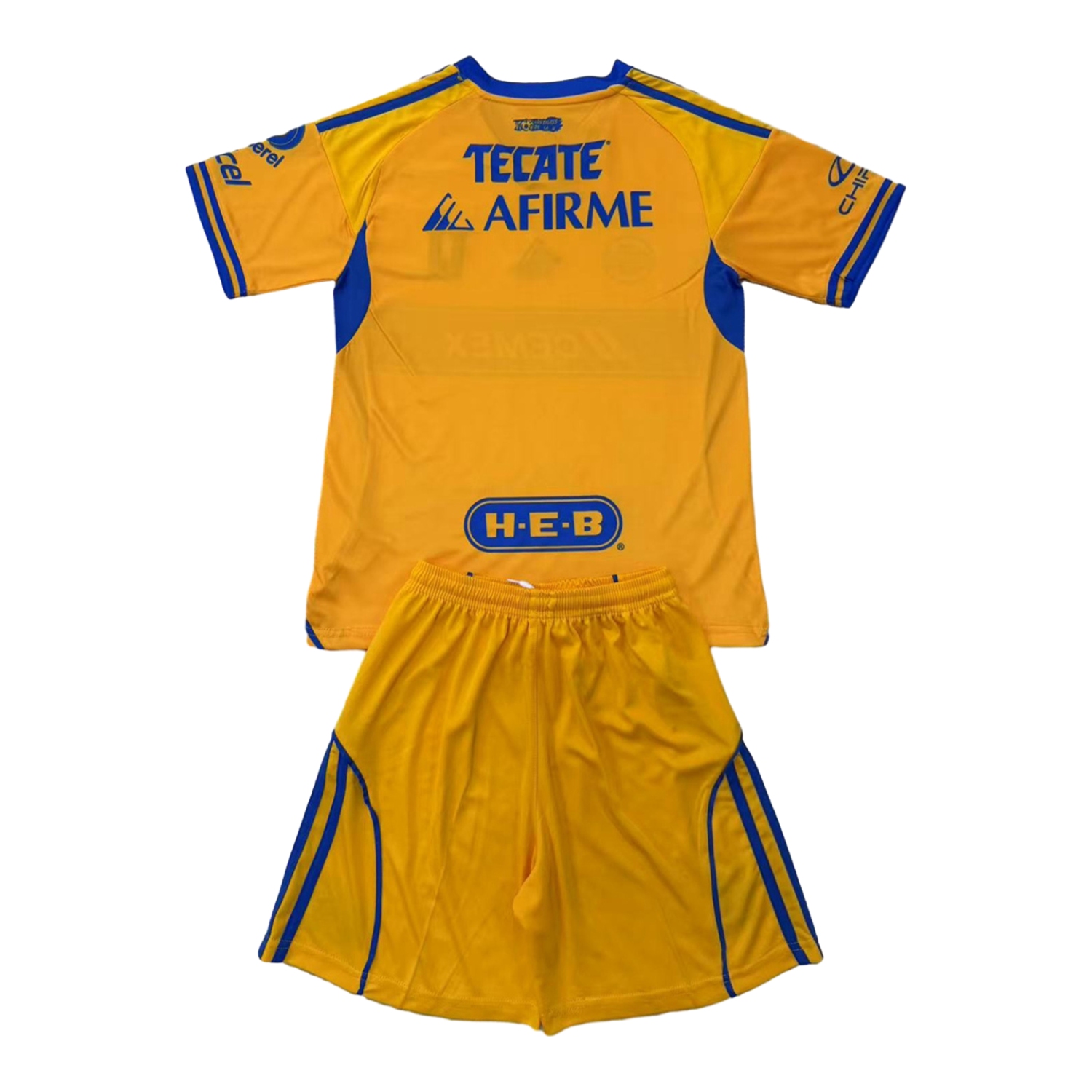 Tigres UANL 25-26 Home Men's Adult Jersey Set - Fans Version - ReplicasJersey