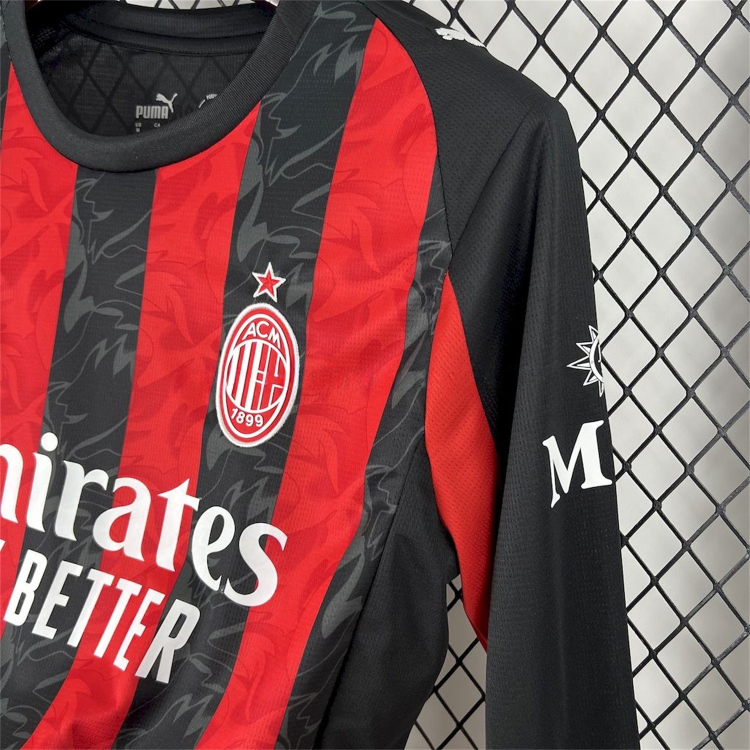 AC Milan 25-26 Home Long Sleeves Jersey - Fans Version - ReplicasJersey