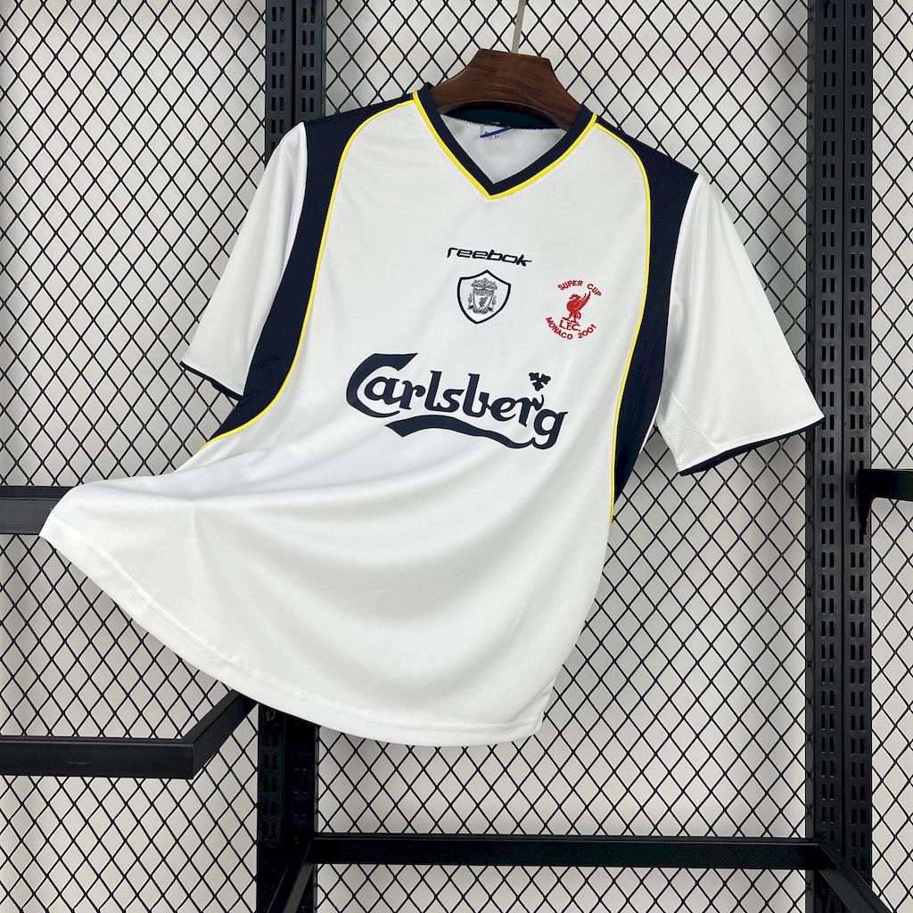 Retro Liver.pool 2001-02 UEFA Super Cup Away Jersey - ReplicasJersey