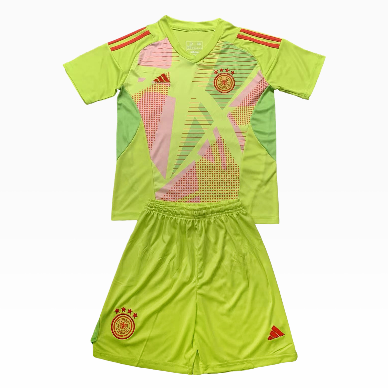 Germany 2024 Green Goalkeeper Kids Kit - ReplicasJersey