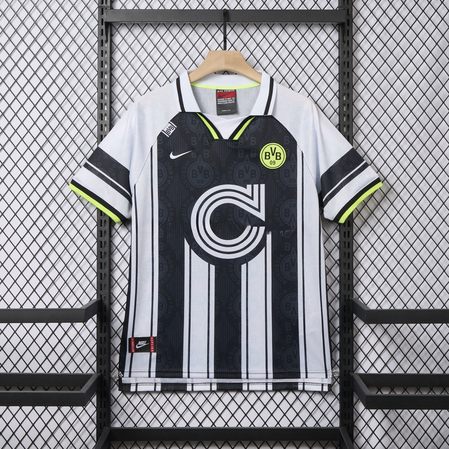 Retro Dortmund 1996-97 European Away Jersey - ReplicasJersey