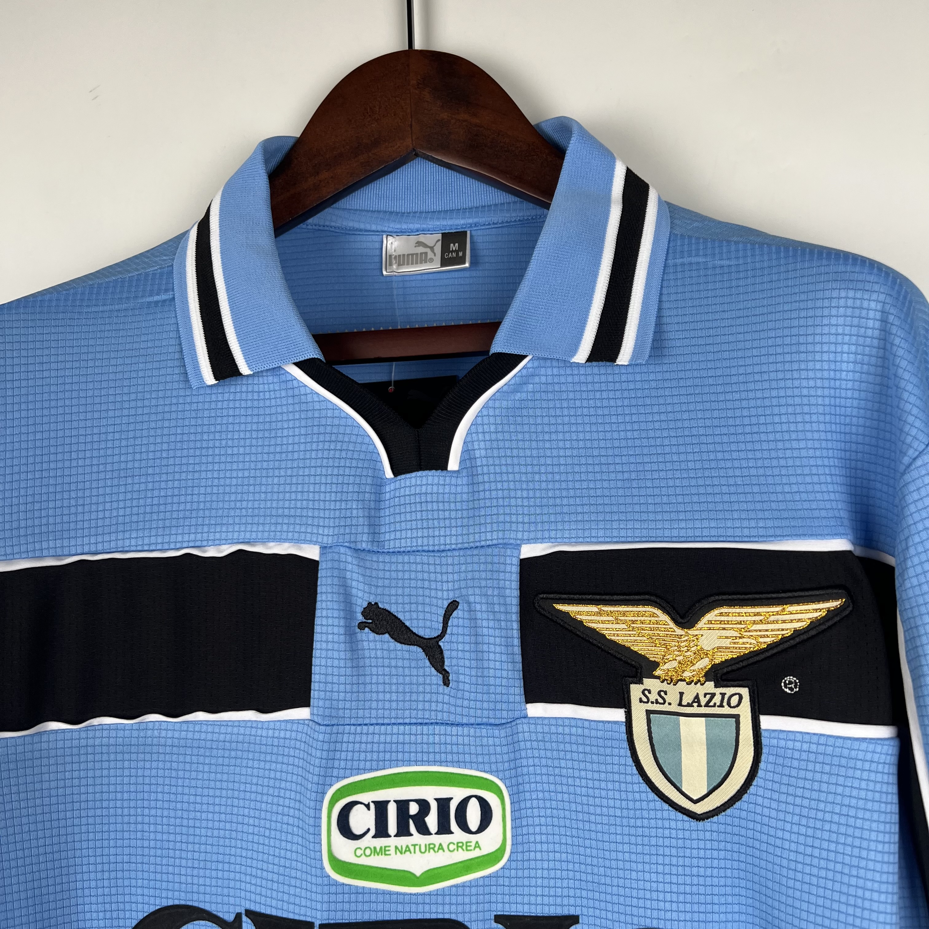 Retro Lazio 1998-00 Home Stadium Long Sleeve Jersey - ReplicasJersey