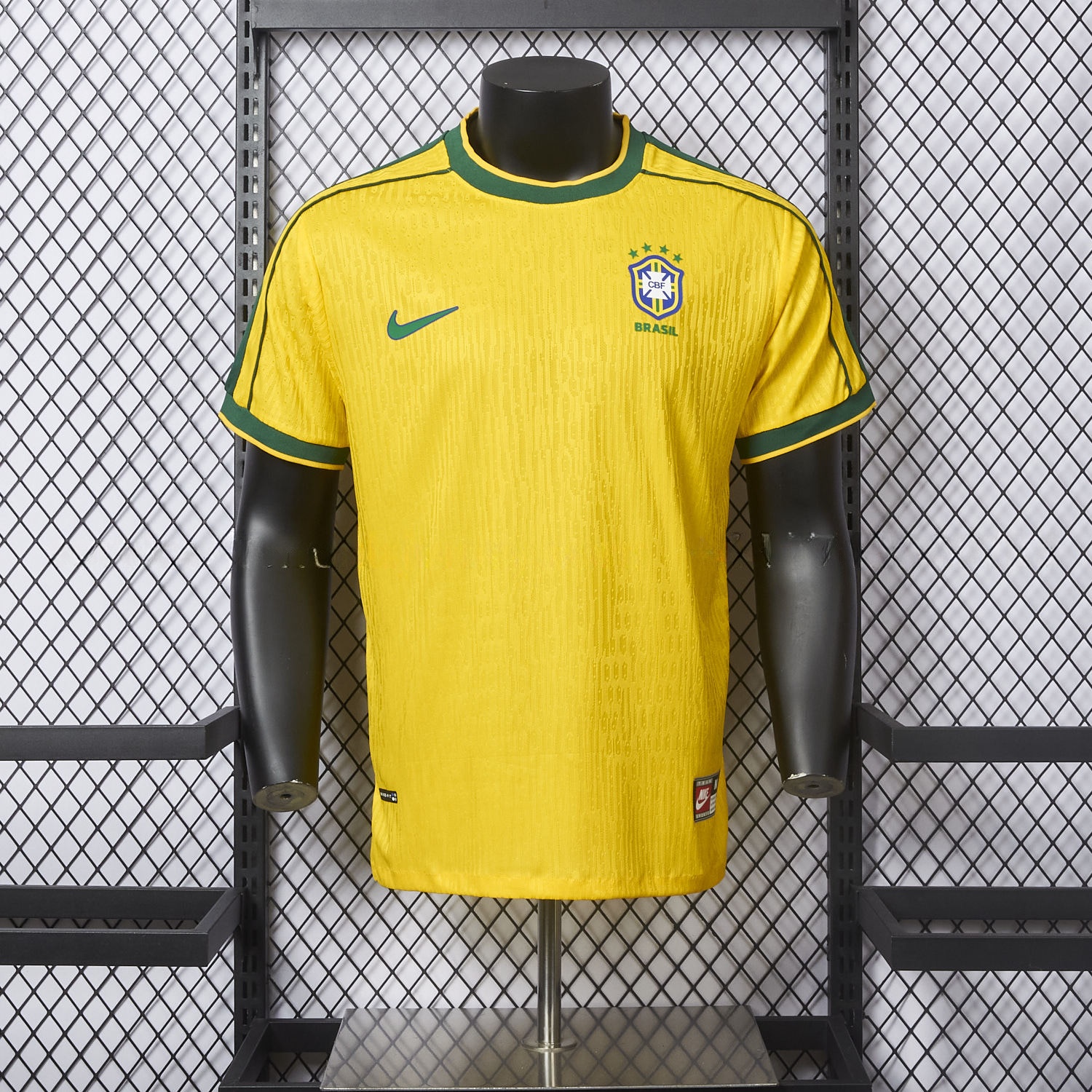 Retro Brazil 1998 Home Jersey - Player Version - ReplicasJersey