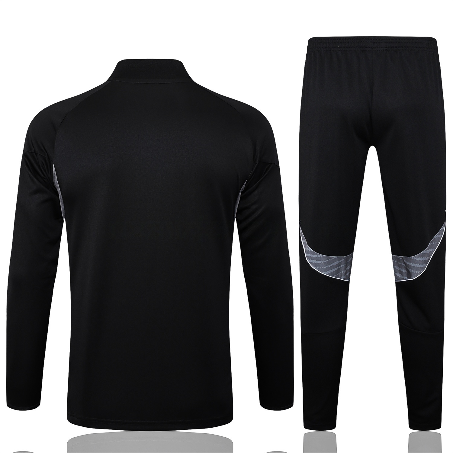 INT M.A.M 25-26 Long Sleeves Training Set - Black Top & Black Pants - ReplicasJersey