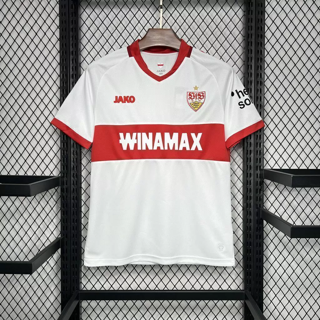 VfB Stuttgart 24-25 Home Stadium Jersey - Fans Version - ReplicasJersey
