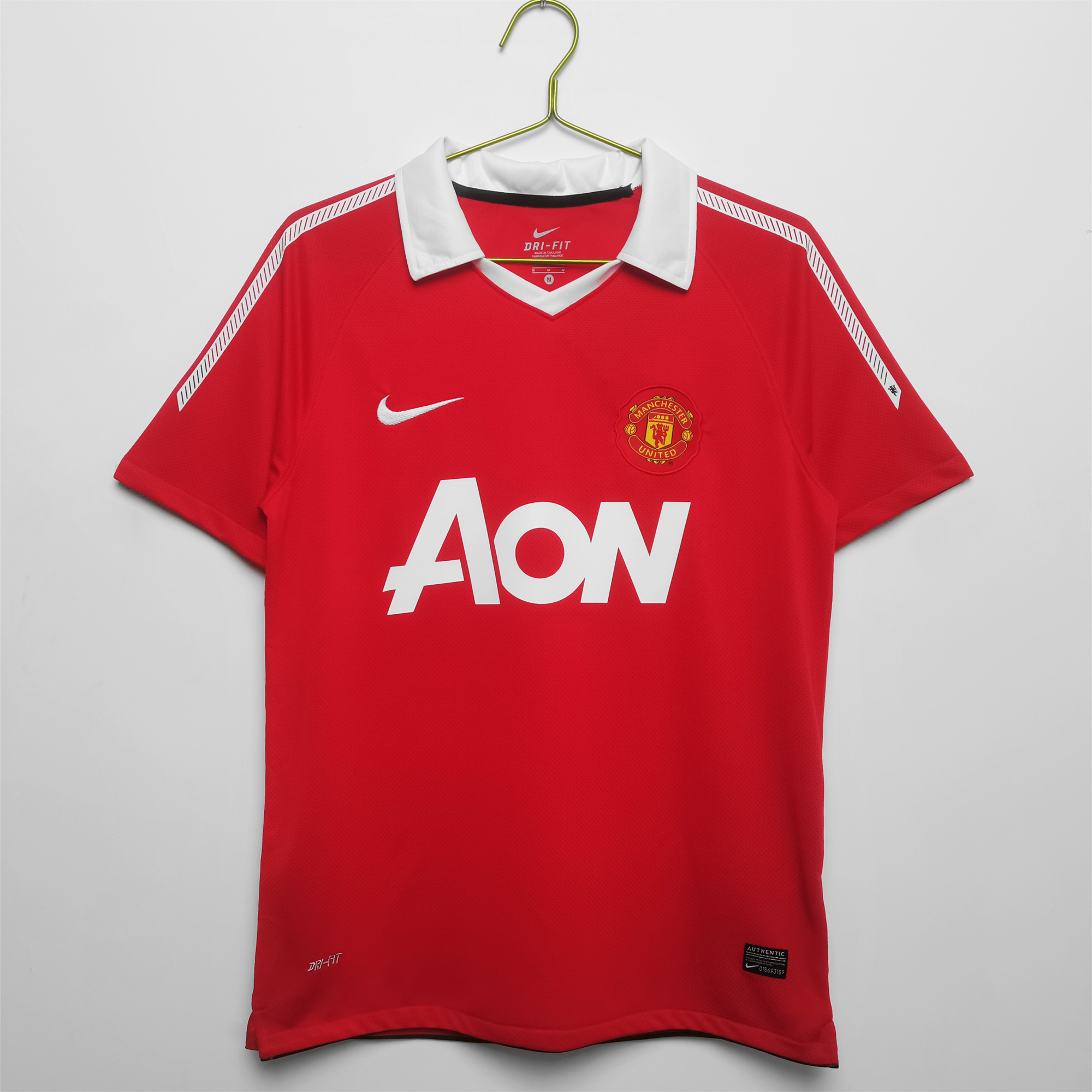 Manchester United Retro 10-11 Home Stadium Jersey - ReplicasJersey