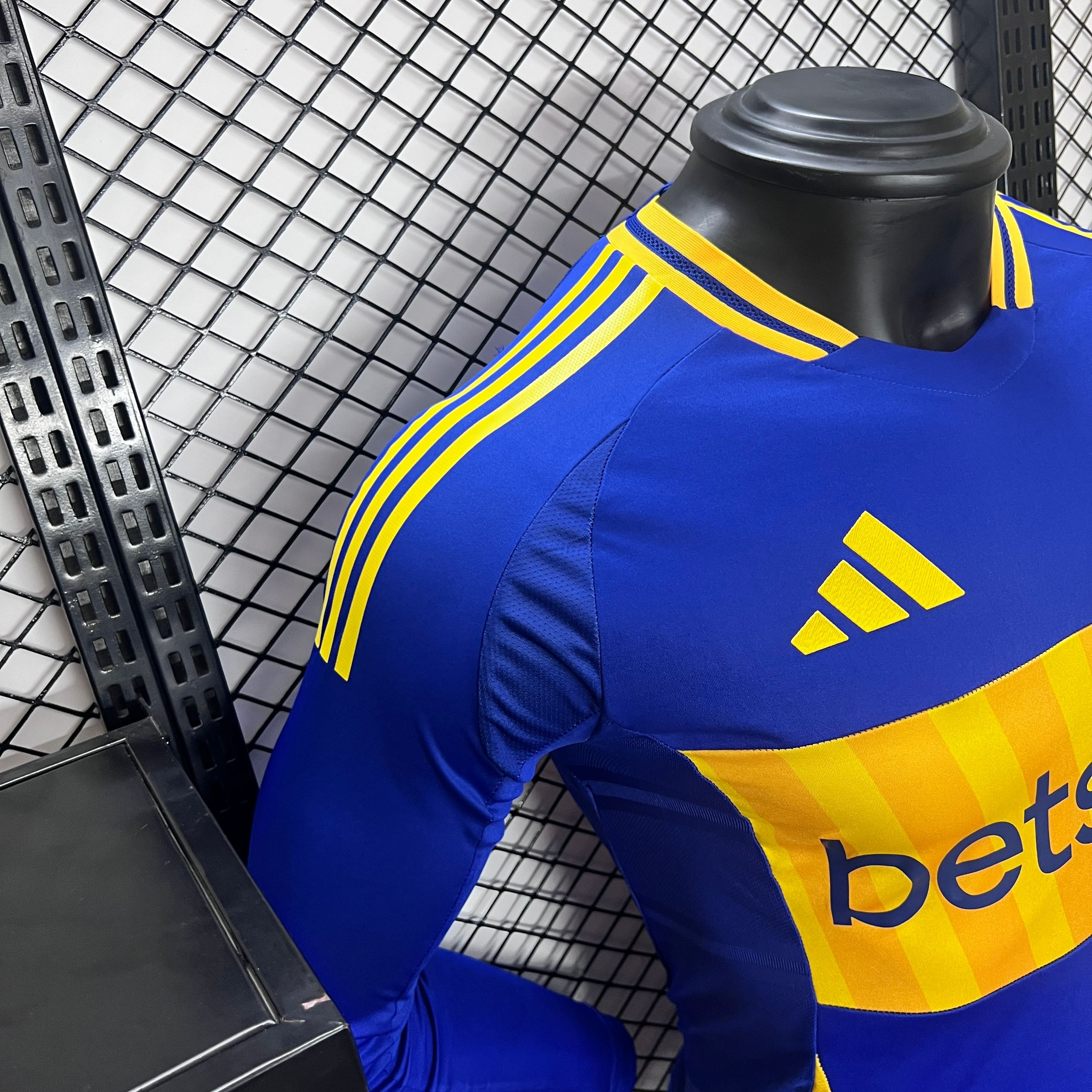 Boca Juniors 24-25 Home Long Sleeve Jersey - Player Version - ReplicasJersey