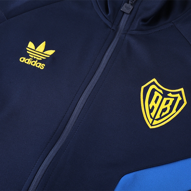 Boca Juniors 24-25 Jacket Training Tracksuit - Deep Blue Top and Pants - ReplicasJersey