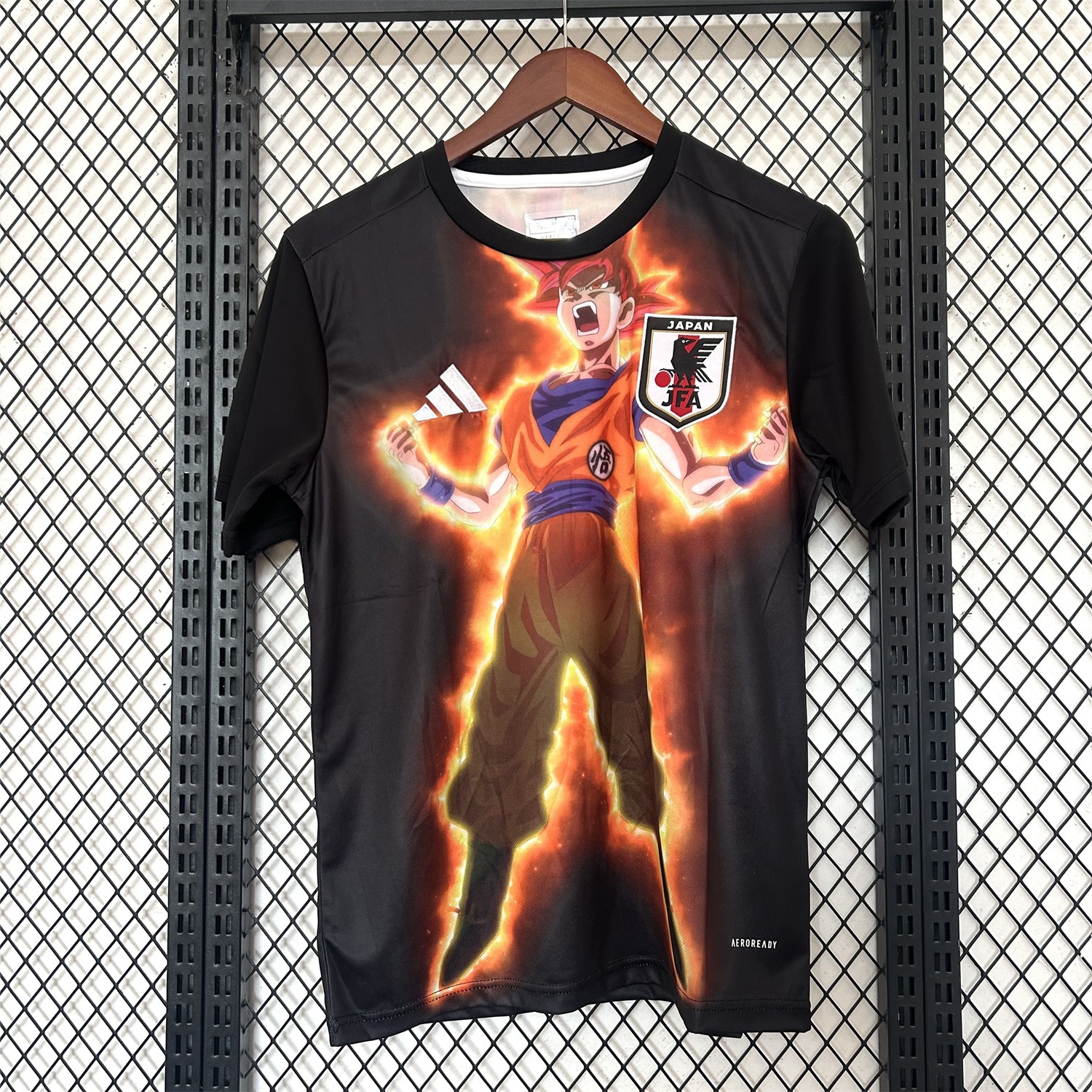 Japan 25-26 Red Hair Son Goku Black Special Edition Jersey - Fans Version - ReplicasJersey