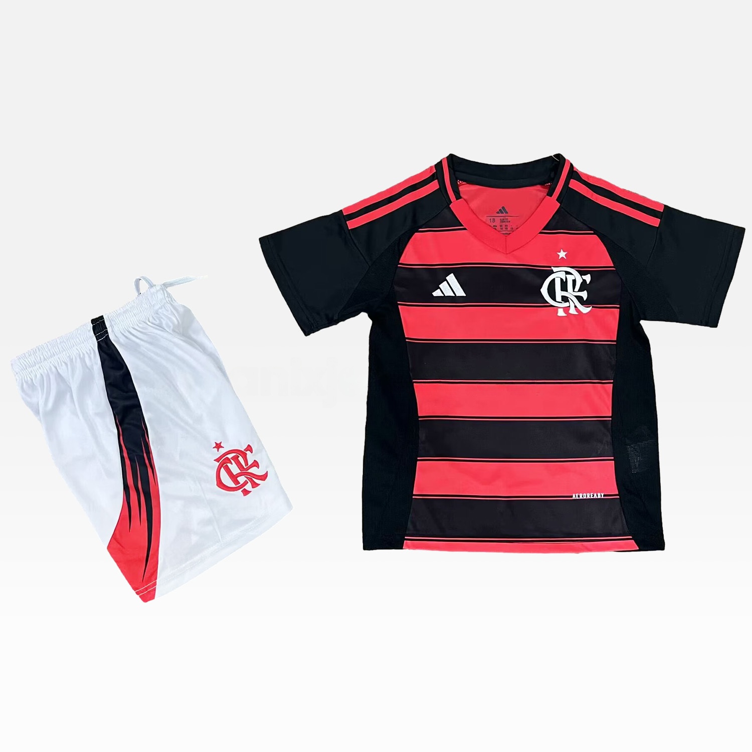 Flamengo 25-26 Home Unsponsored Kids Kit - ReplicasJersey
