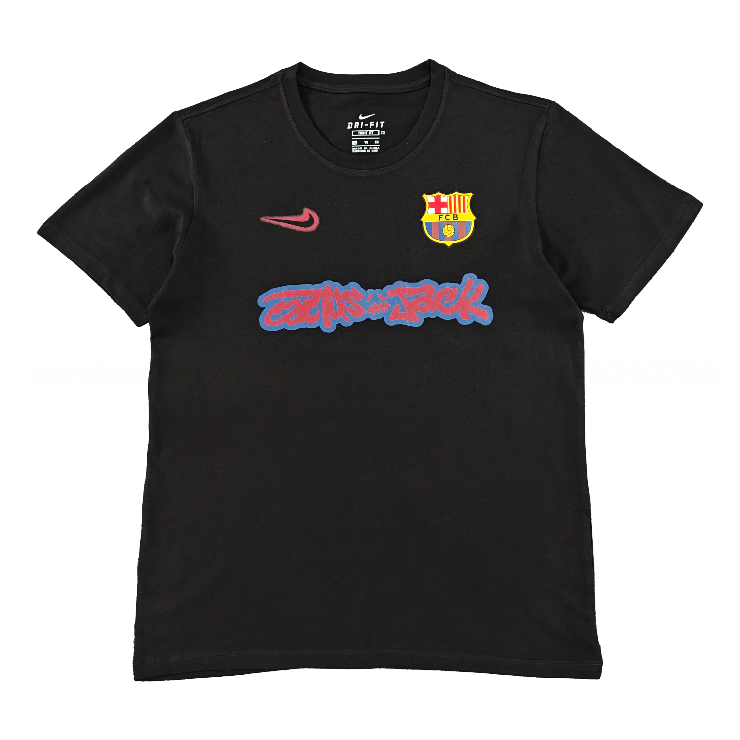 B.A.R.S.A x Travis Scott 25-26 Black T-shirt with Red ICON - ReplicasJersey