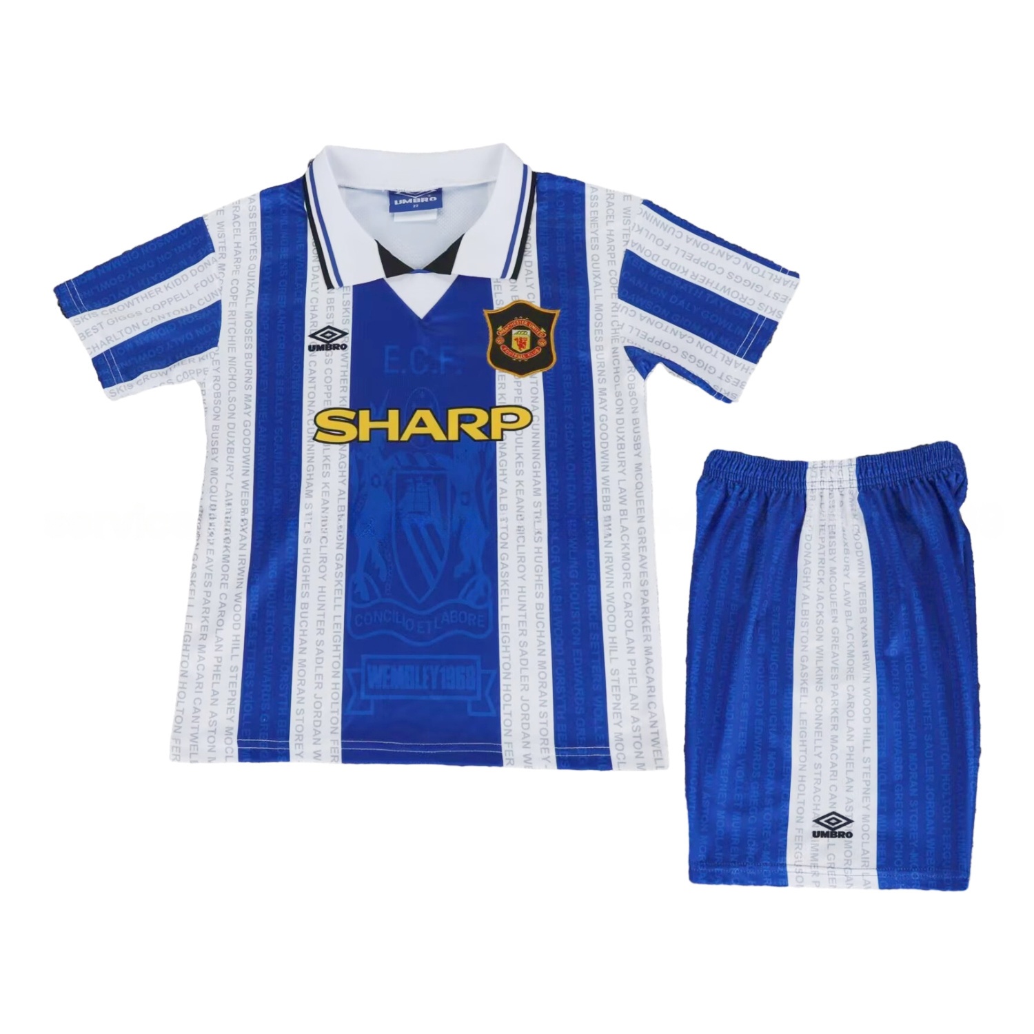 Manchester United Retro 94-96 Away Kids Kit - ReplicasJersey