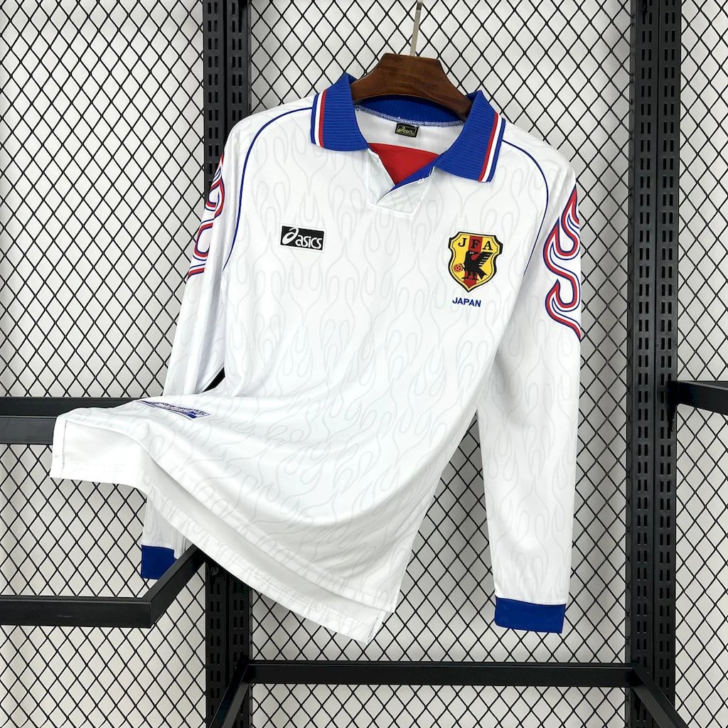Retro Japan 1998 Away Long Sleeves Jersey - ReplicasJersey