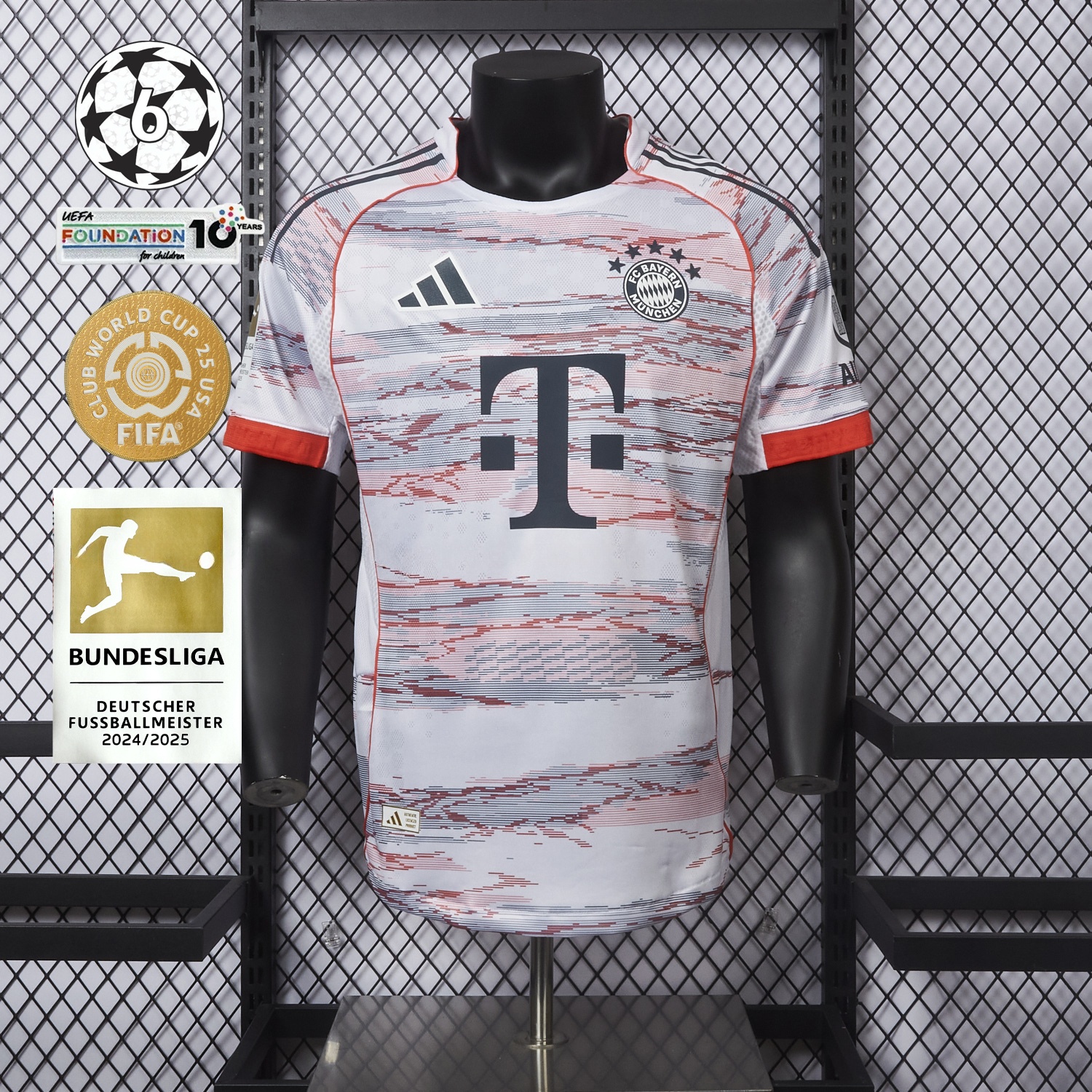 Bayern Munich 25-26 Away White Jersey - Player Version - ReplicasJersey