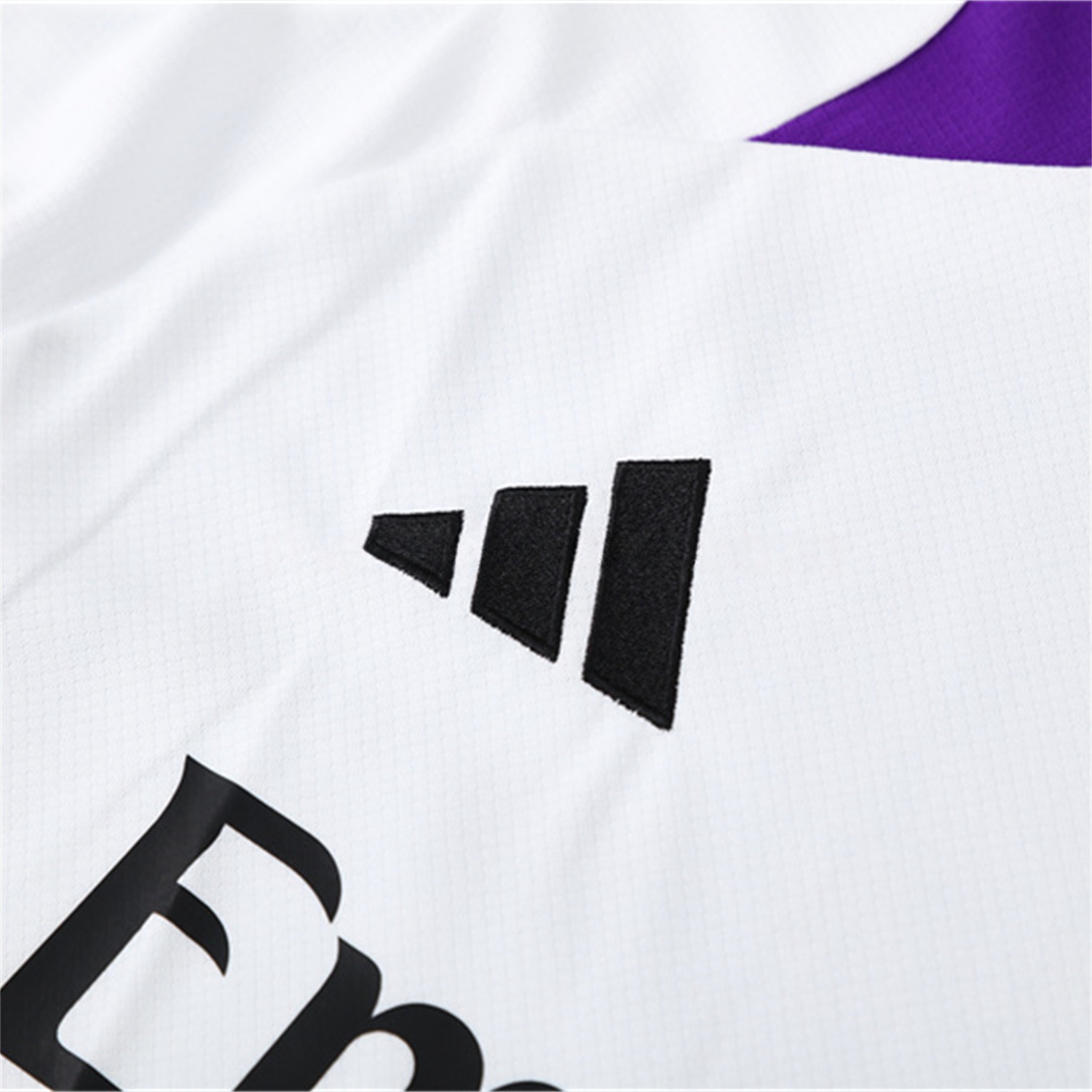 Real Madrid 24-25 Short-Sleeve Kids Training Set - White with Purple - ReplicasJersey