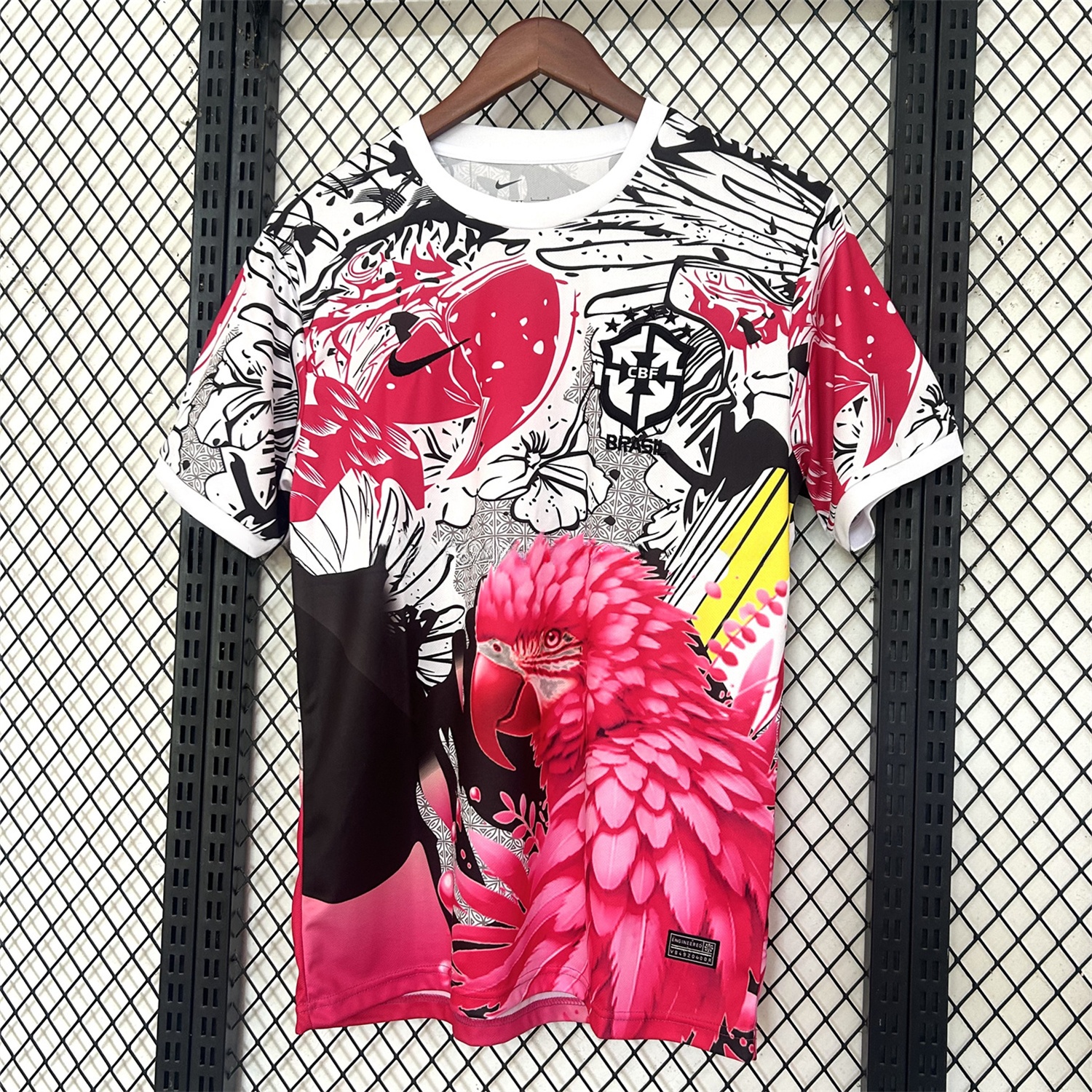 Brazil 2025 Red Macaw Special Jersey - Fans Version - ReplicasJersey