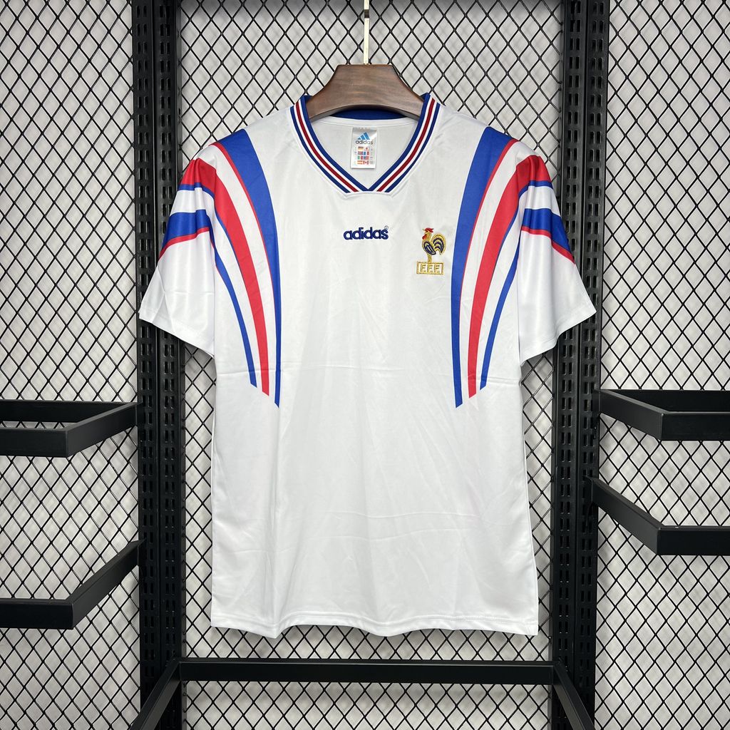 Retro France 1996 Away Jersey - ReplicasJersey
