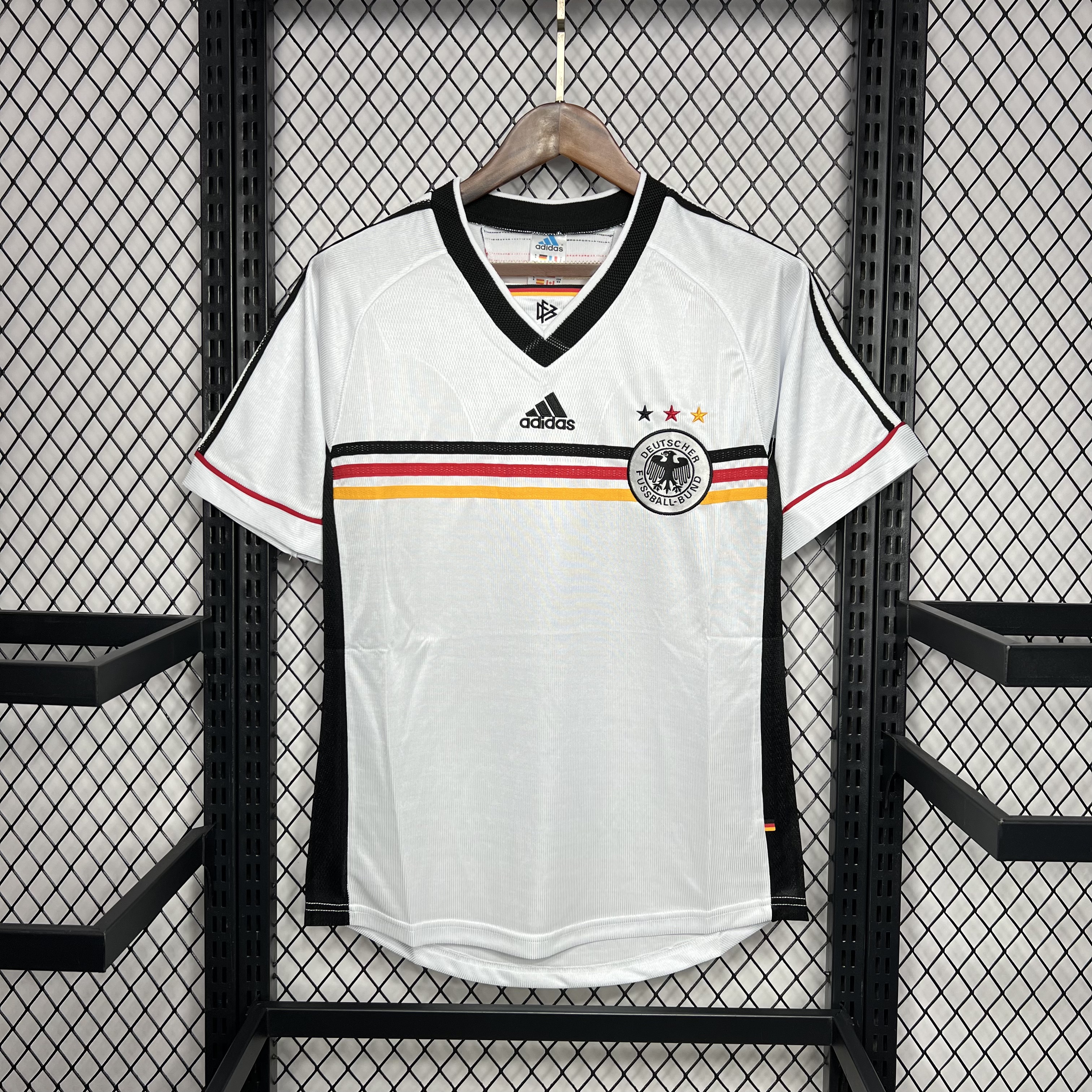 Retro Germany 1998 Home Stadium Jersey - ReplicasJersey