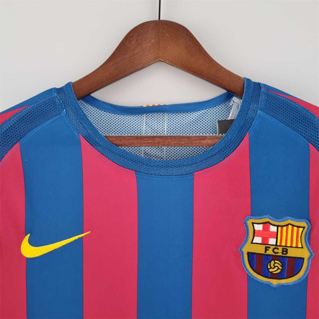 B.A.R.S.A Retro 05-06 Home Long Sleeve Jersey - UEFA Champions League Final - ReplicasJersey