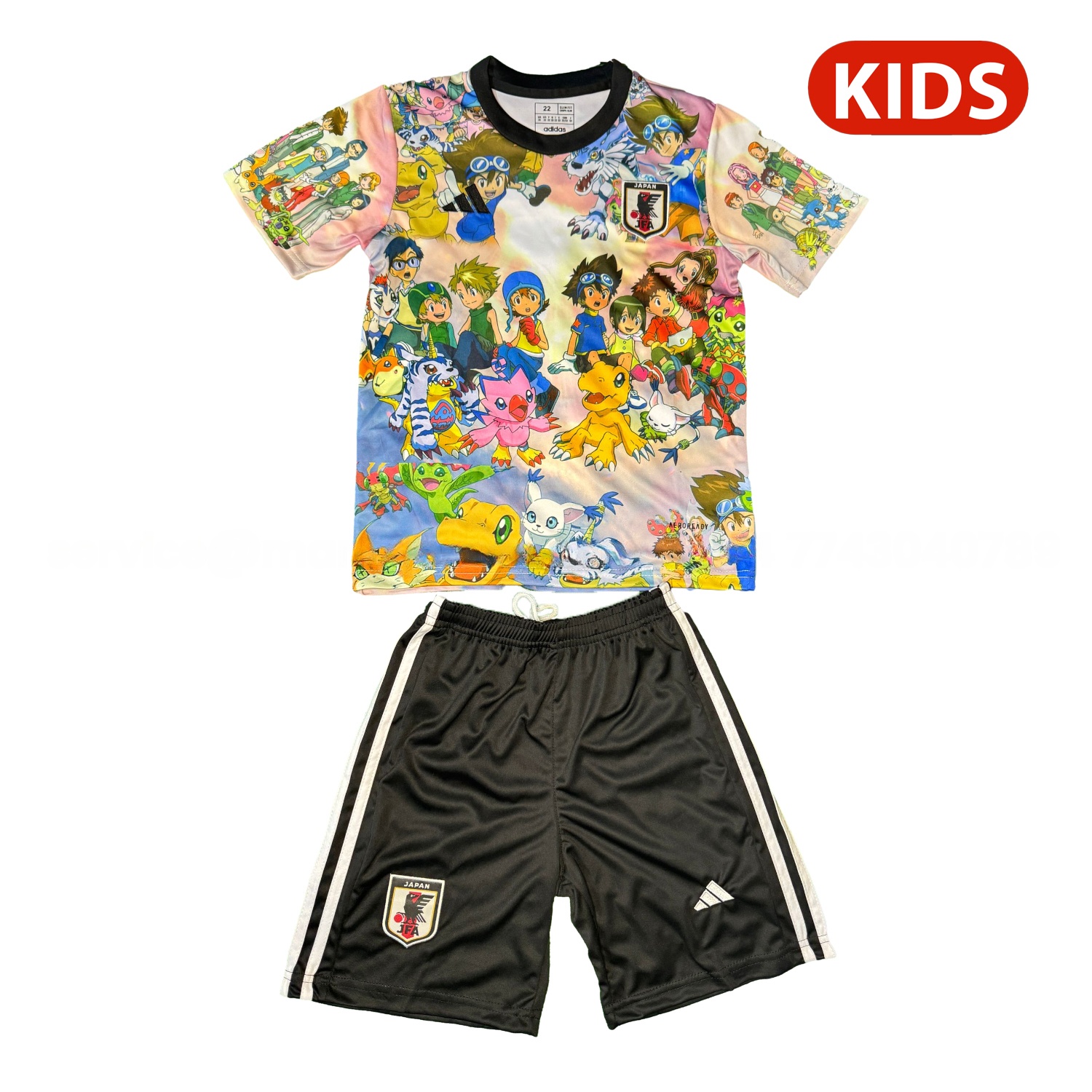 Japan 25-26 Digimon Episode 1 Special Kids Kit - ReplicasJersey