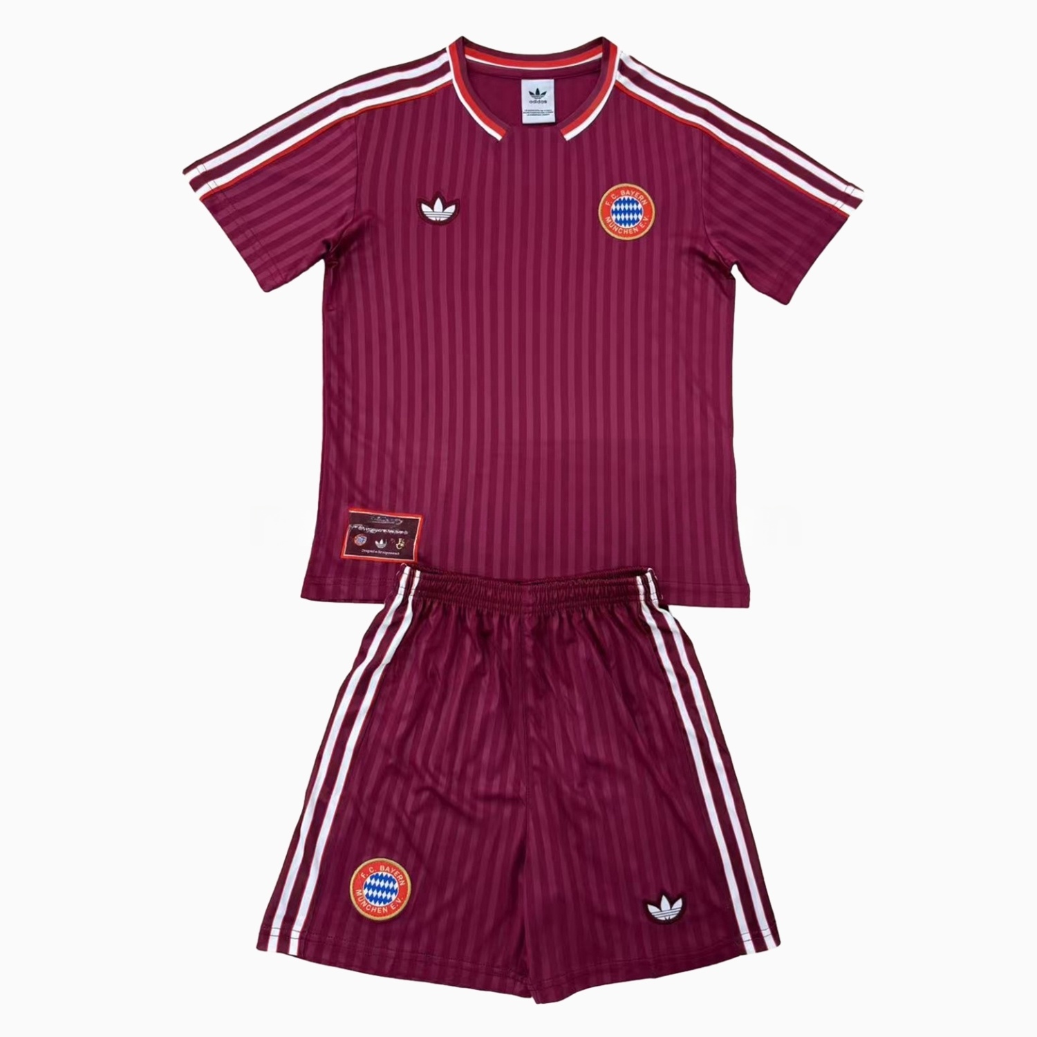 Bayern Munich 24-25 Red Terrace Icon Retro Style Kids Kit - ReplicasJersey