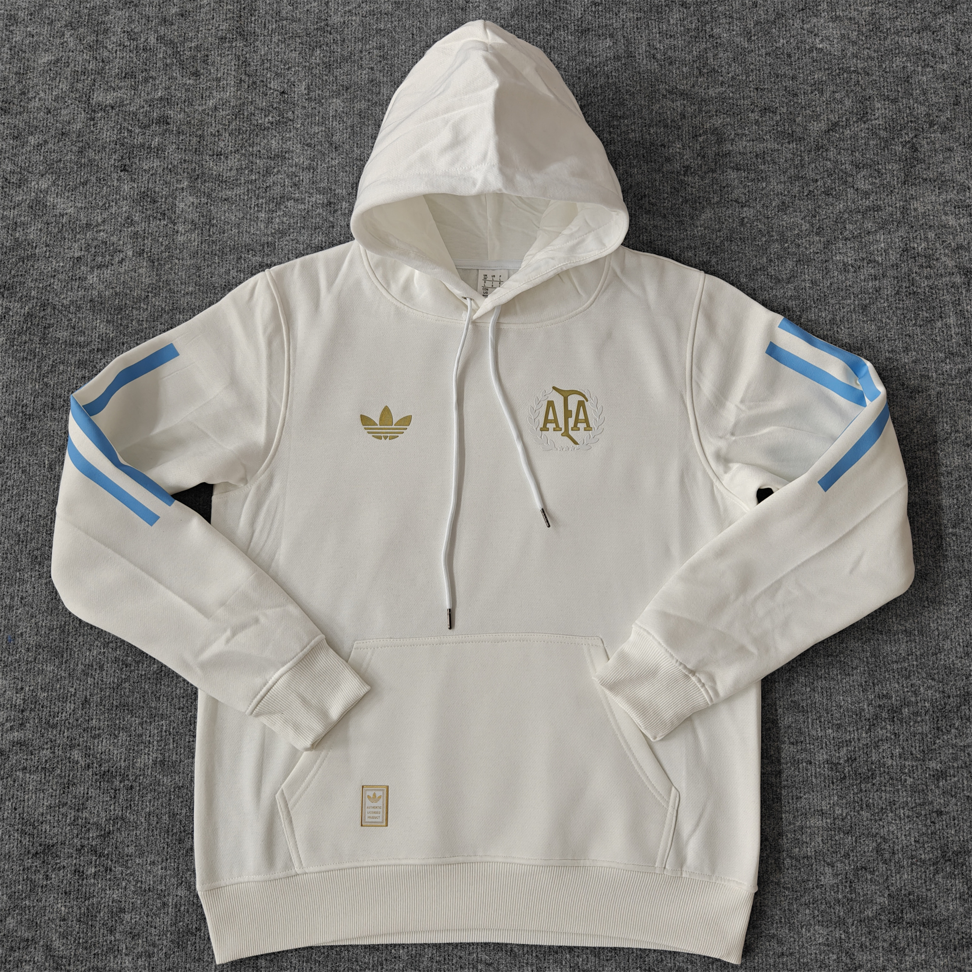 Argentina 24-25 Adi 50 Years Anniversary Hoodie - White - ReplicasJersey