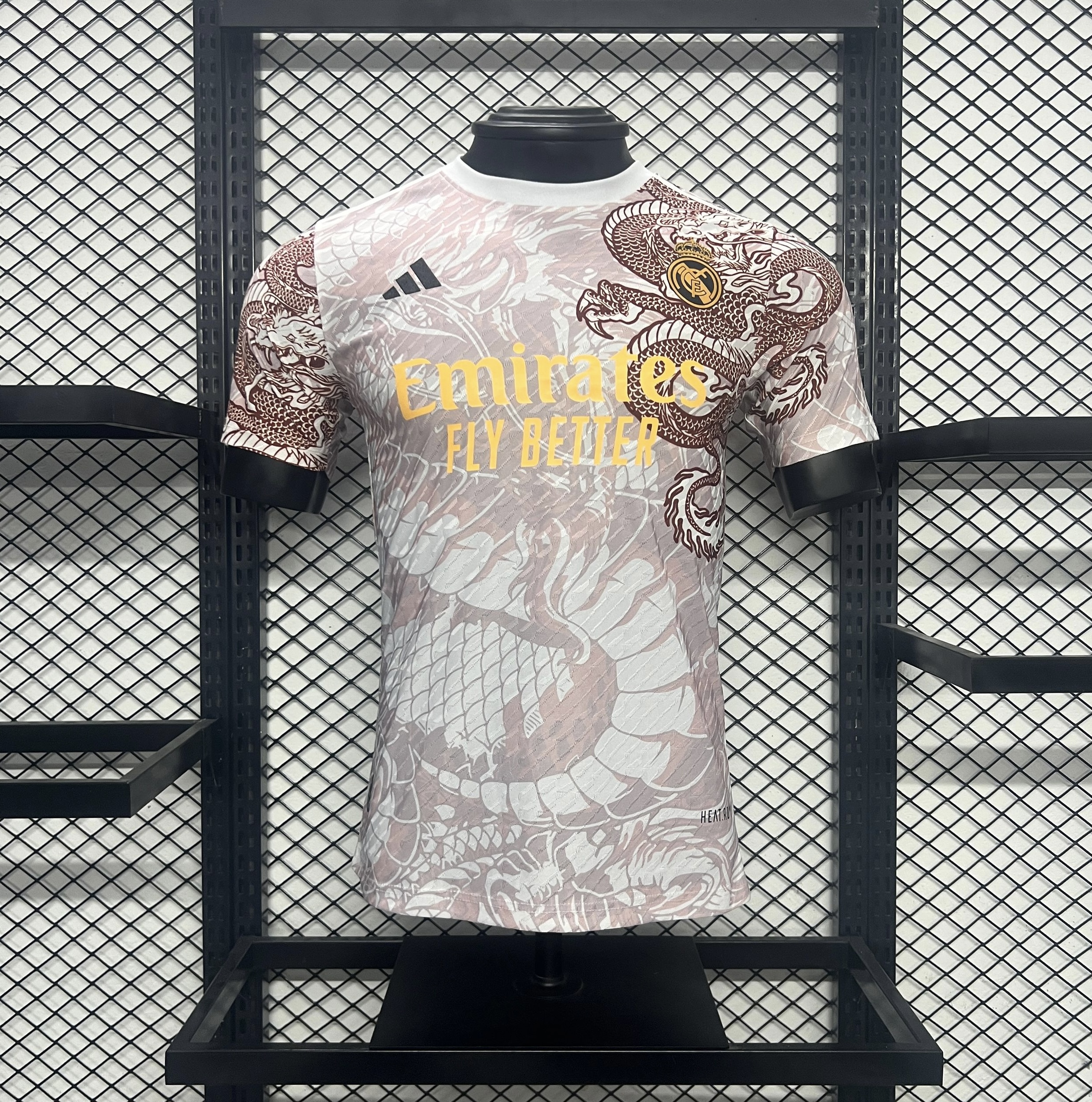 Real Madrid 24-25 Red Dragon Special Edition White Jersey - Player Version - ReplicasJersey