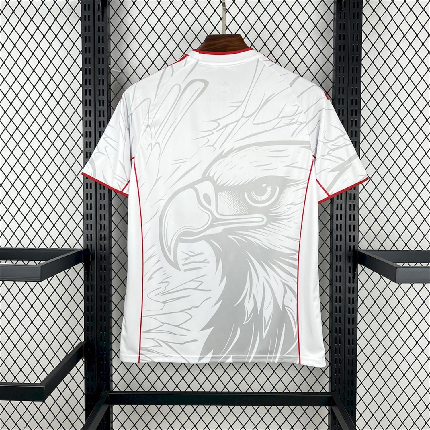 Benfica 24-25 White Red Concept Jersey with Grey Eagle - Fans Version - ReplicasJersey