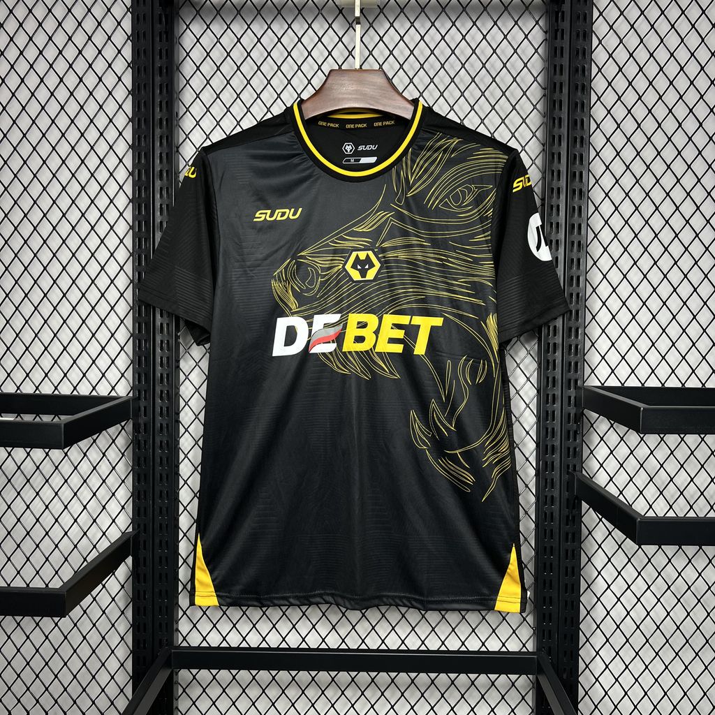Wolverhampton Wanderers Wolves 24-25 Away Jersey - Fans Version - ReplicasJersey