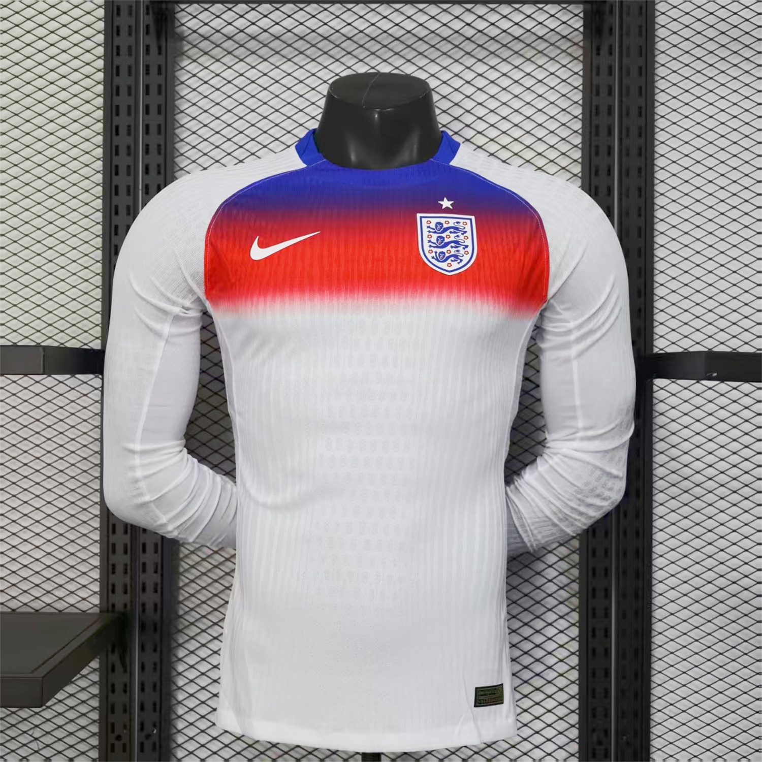 England 2025 Women's Team Home Jersey - Men's Long Sleeves Player Version - ReplicasJersey