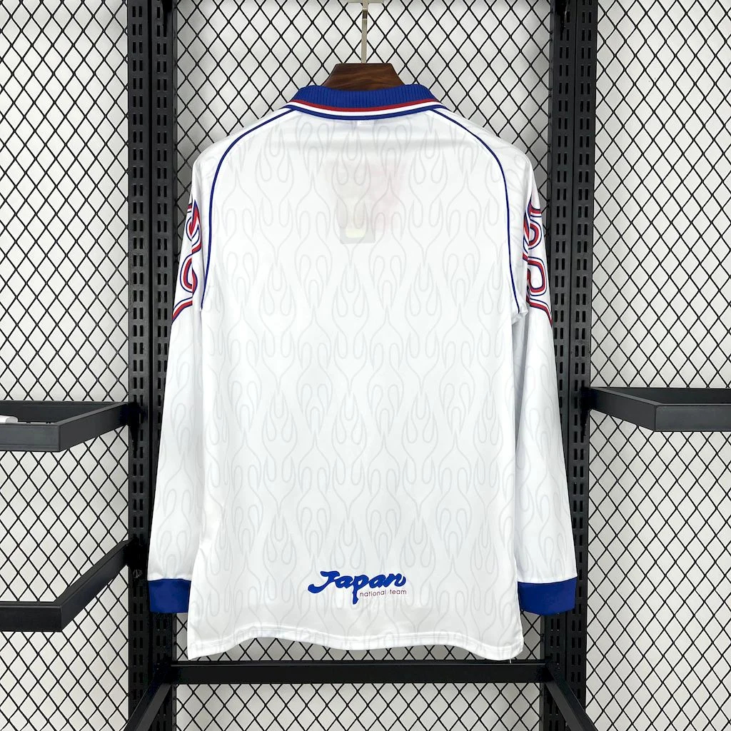 Retro Japan 1998 Away Long Sleeves Jersey - ReplicasJersey